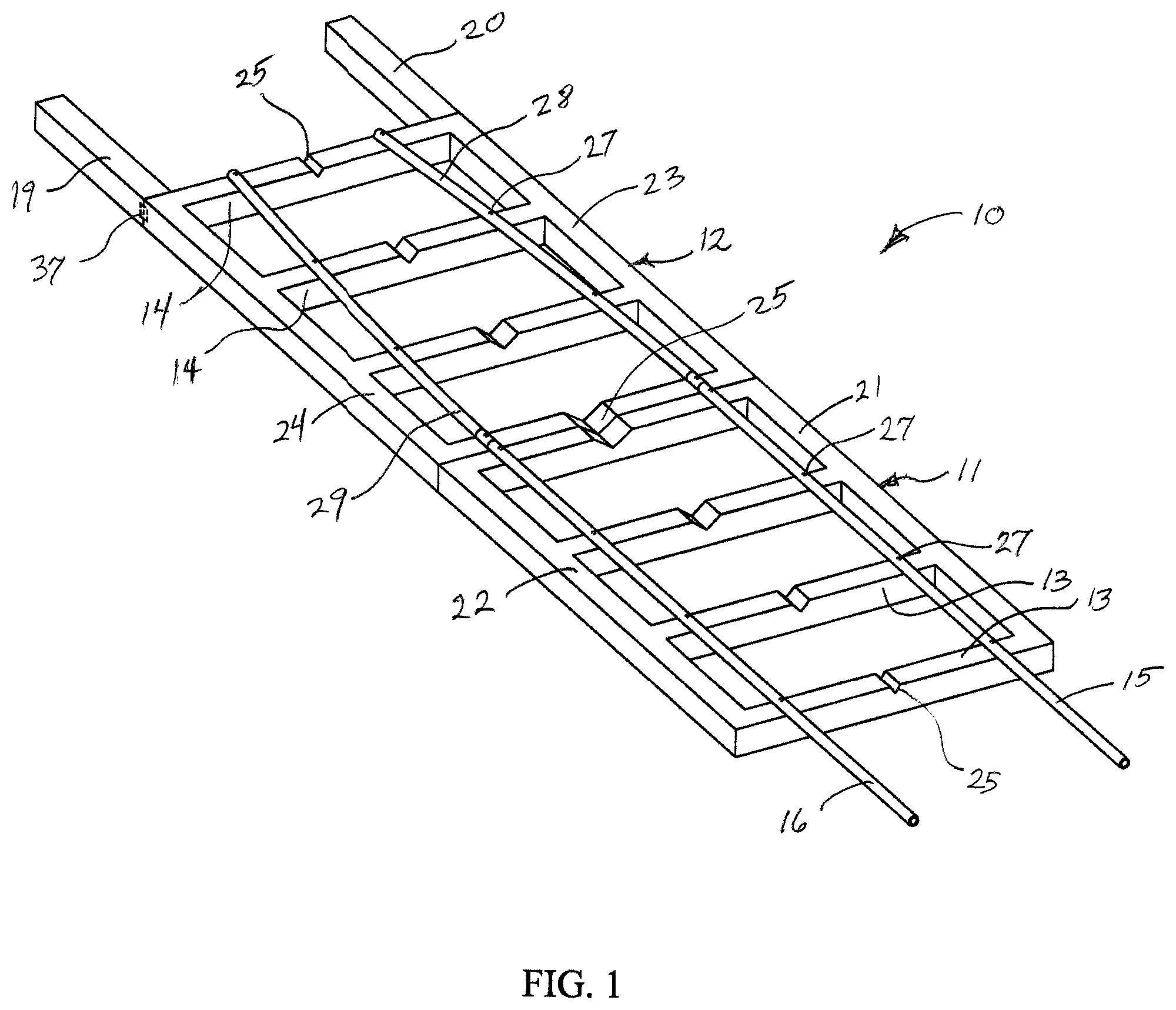 Patent US12508972 — Kayak rack — Figure 1