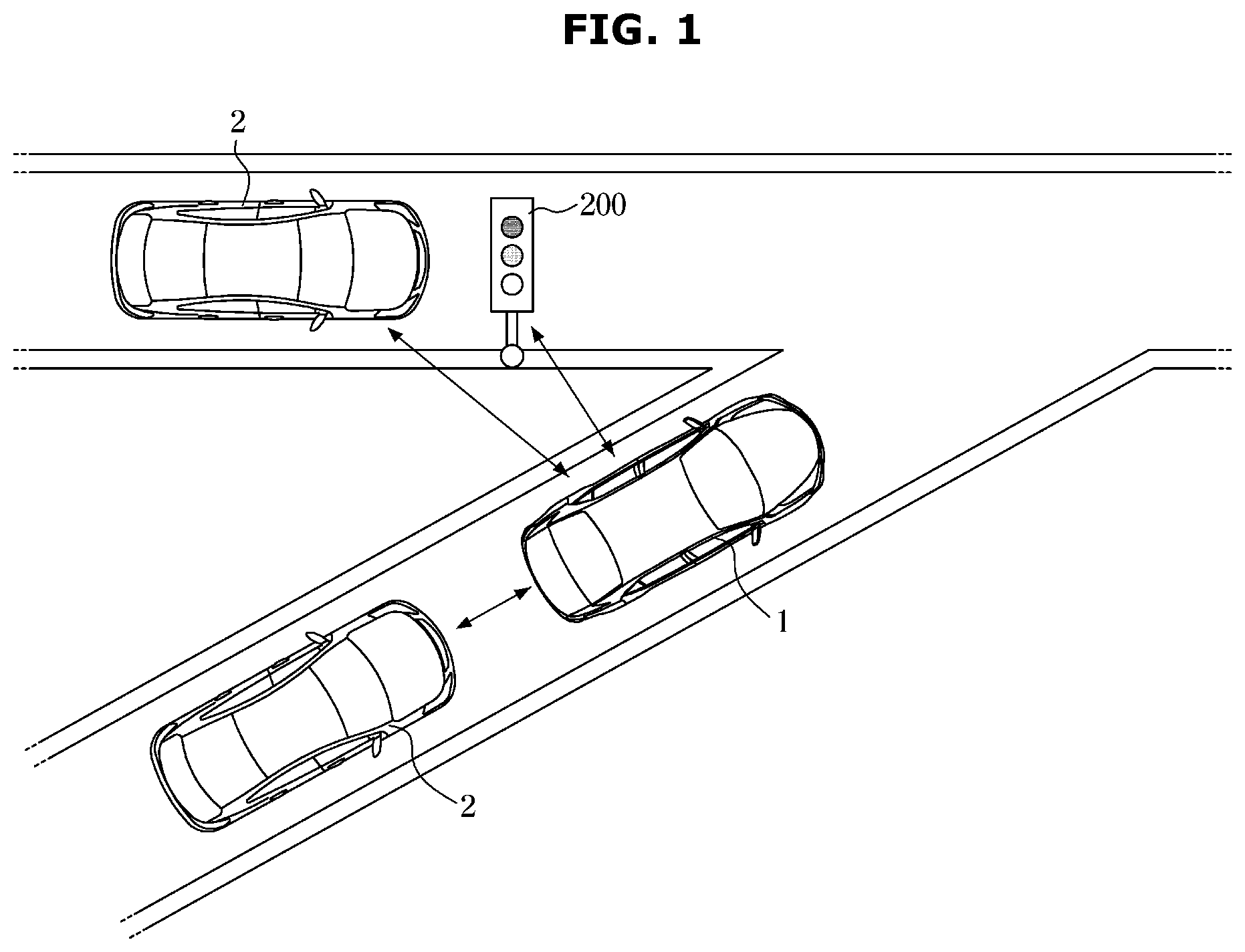 Patent US12508990 — Vehicle and method of controlling the same — Figure 1