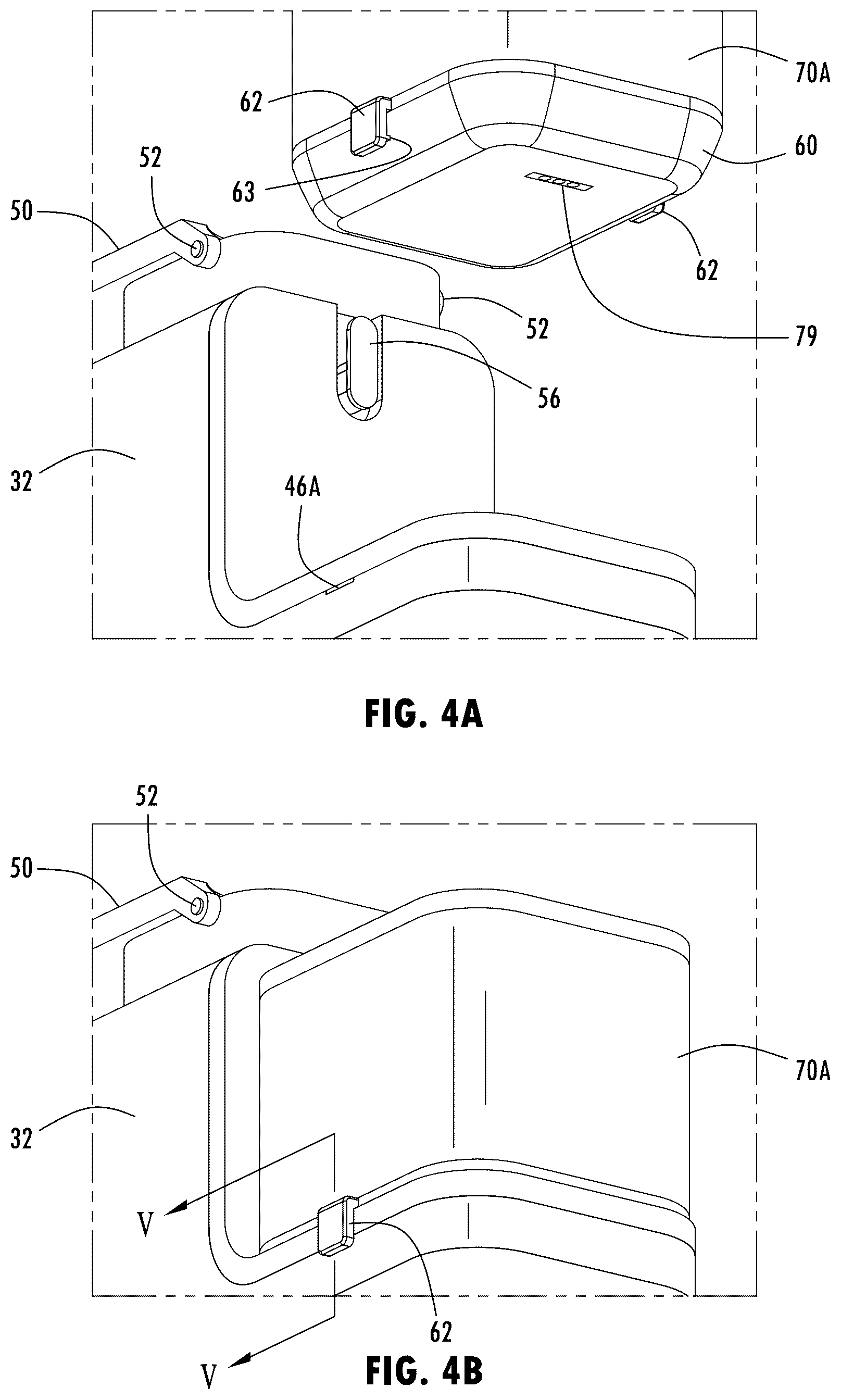 Patent US12508996 Figure 5 – Vehicle media console
