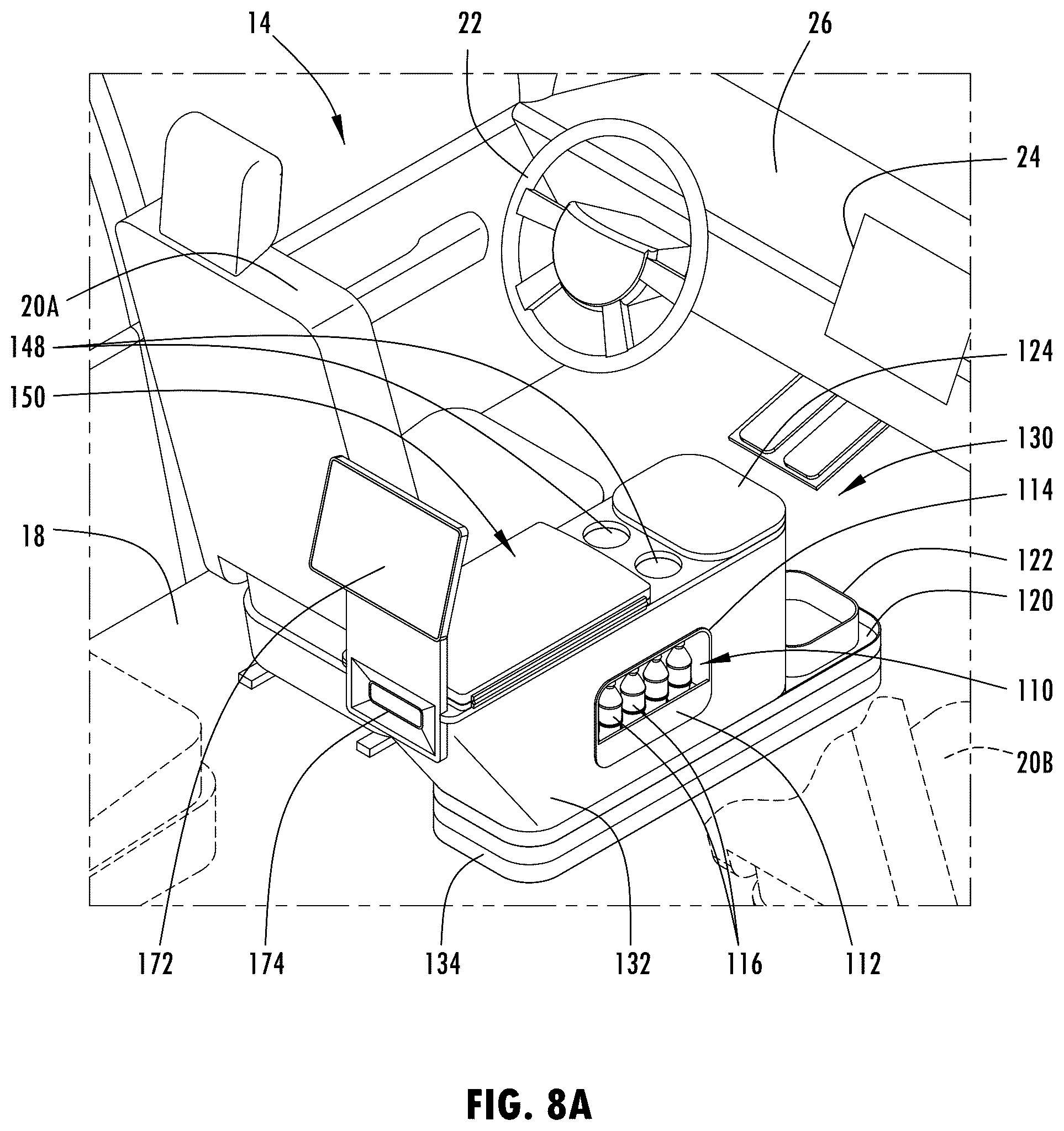 Patent US12508996 Figure 9 – Vehicle media console