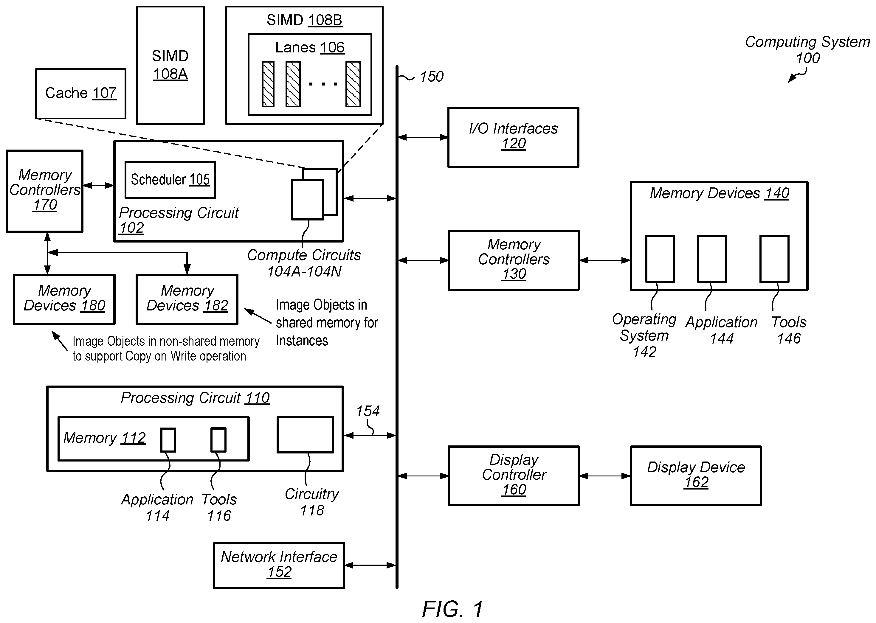 Patent US12511043 Figure 1 – GPU memory copy on write strategy for cloud gaming and computing
