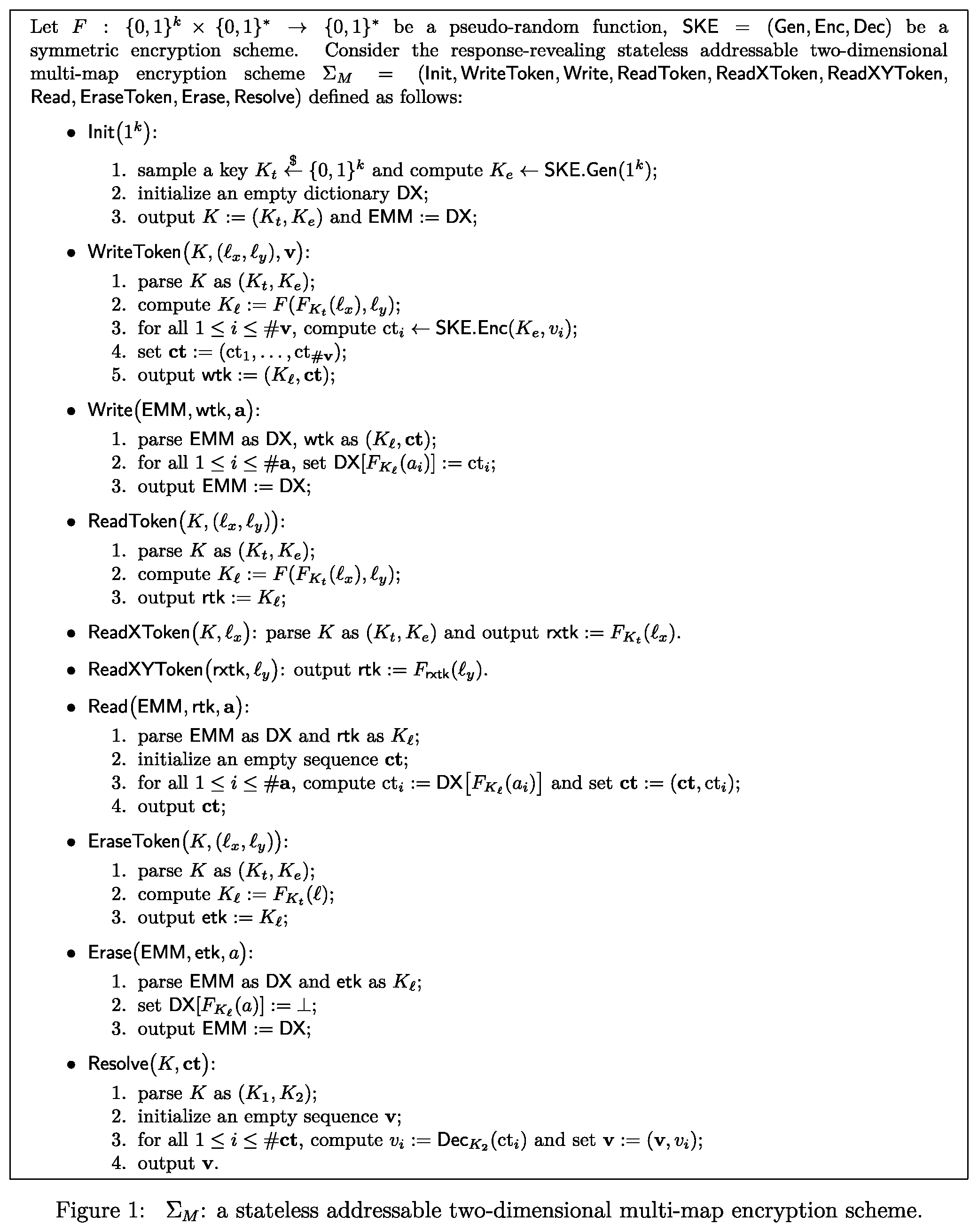 Patent US12511423 — Systems and methods for end-to end-encryption with encrypted multi-maps — Figure 1