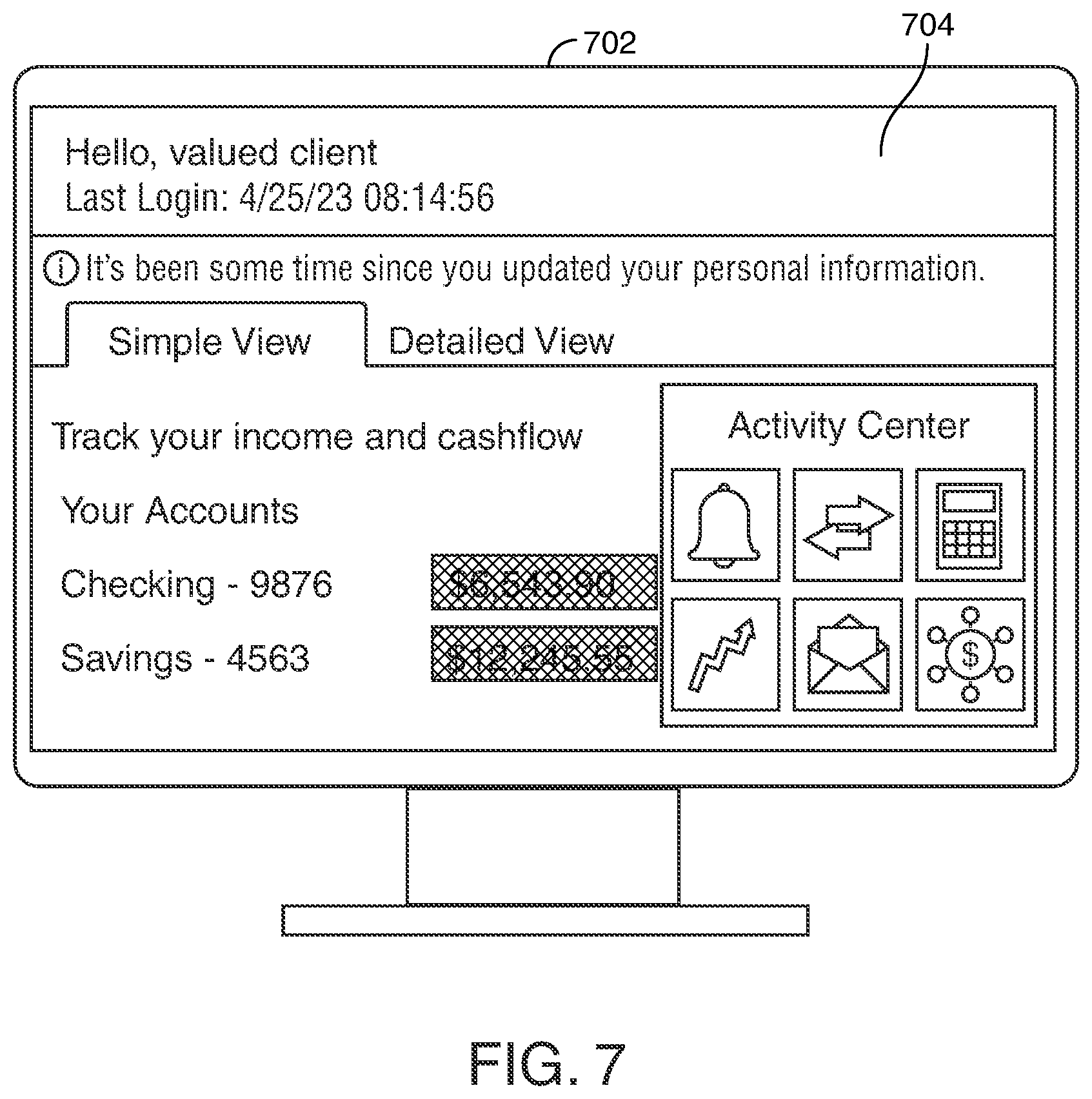 Patent US12511442 Figure 6 – Session transfer between smart glasses and computer for maintaining a confidential data view