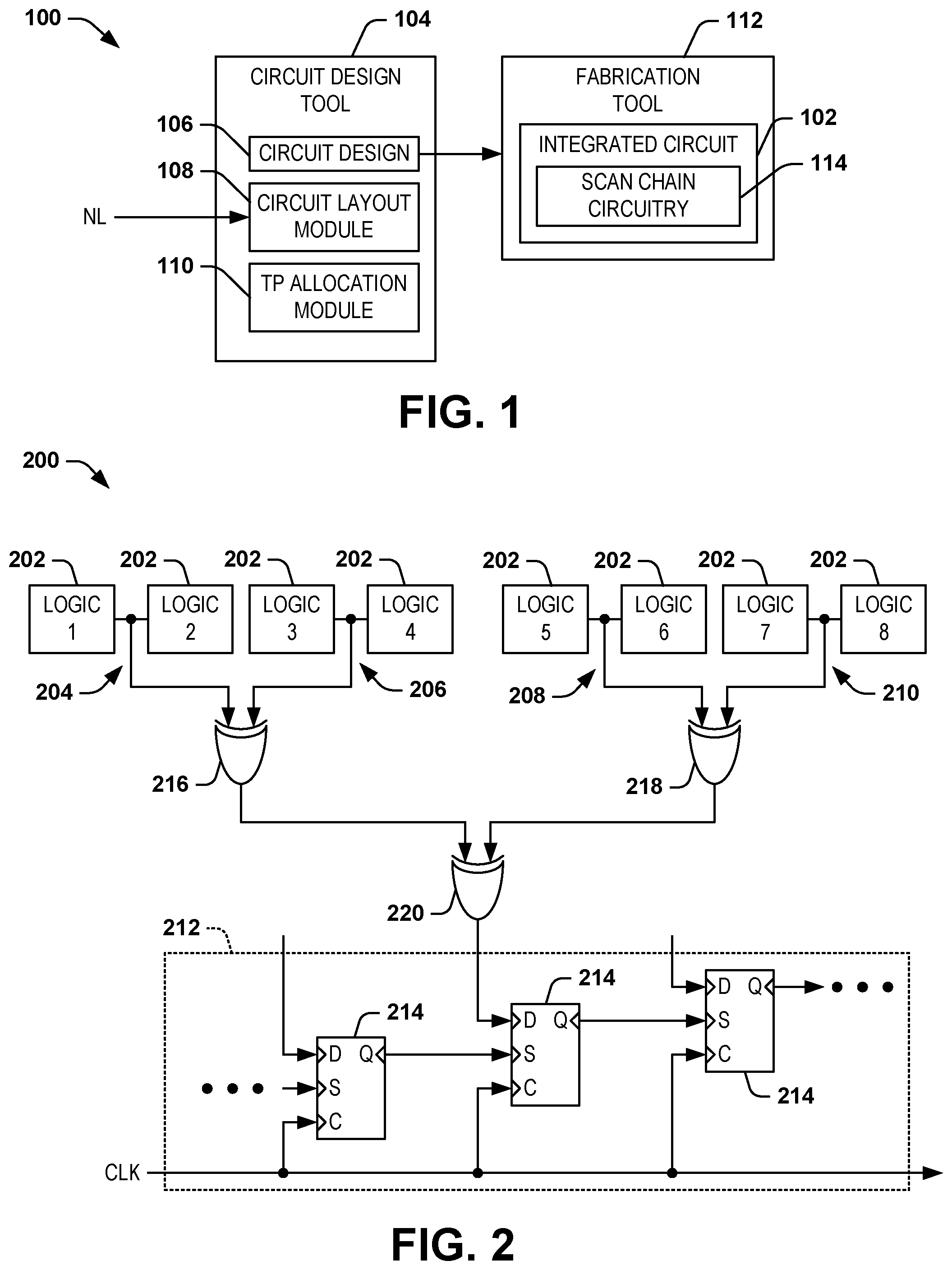 Patent US12511462 — Physical awareness of test-point sharing in a circuit design — Figure 1