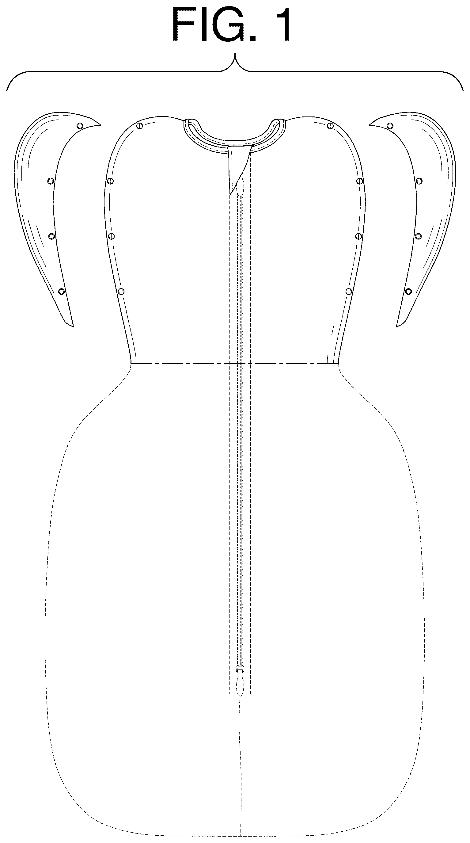 Patent USD1075218 — Convertible swaddle garment — Figure 1