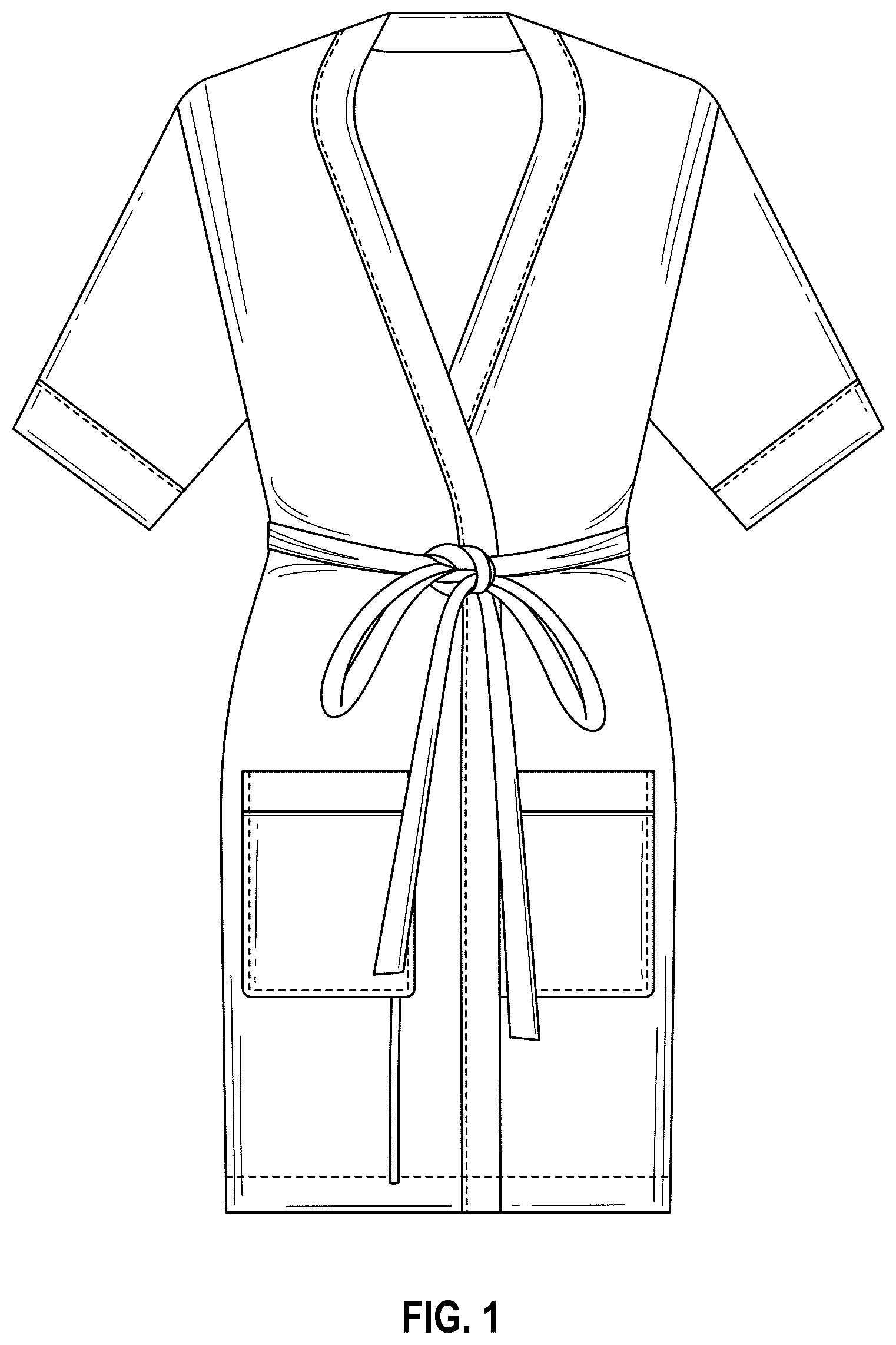 Patent USD1075220 — Multi-strap robe — Figure 1