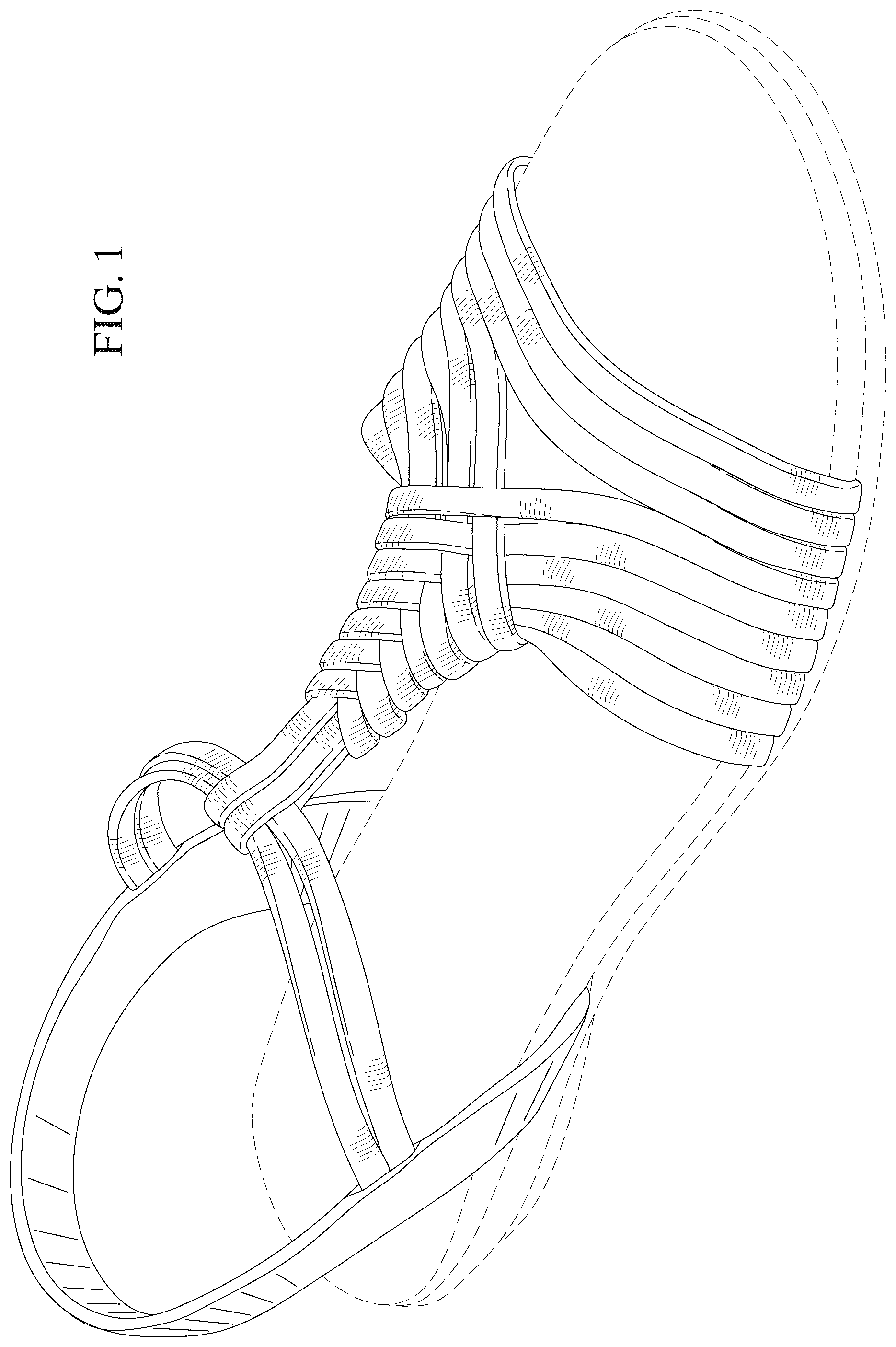 Patent USD1075238 — Sandal upper — Figure 1
