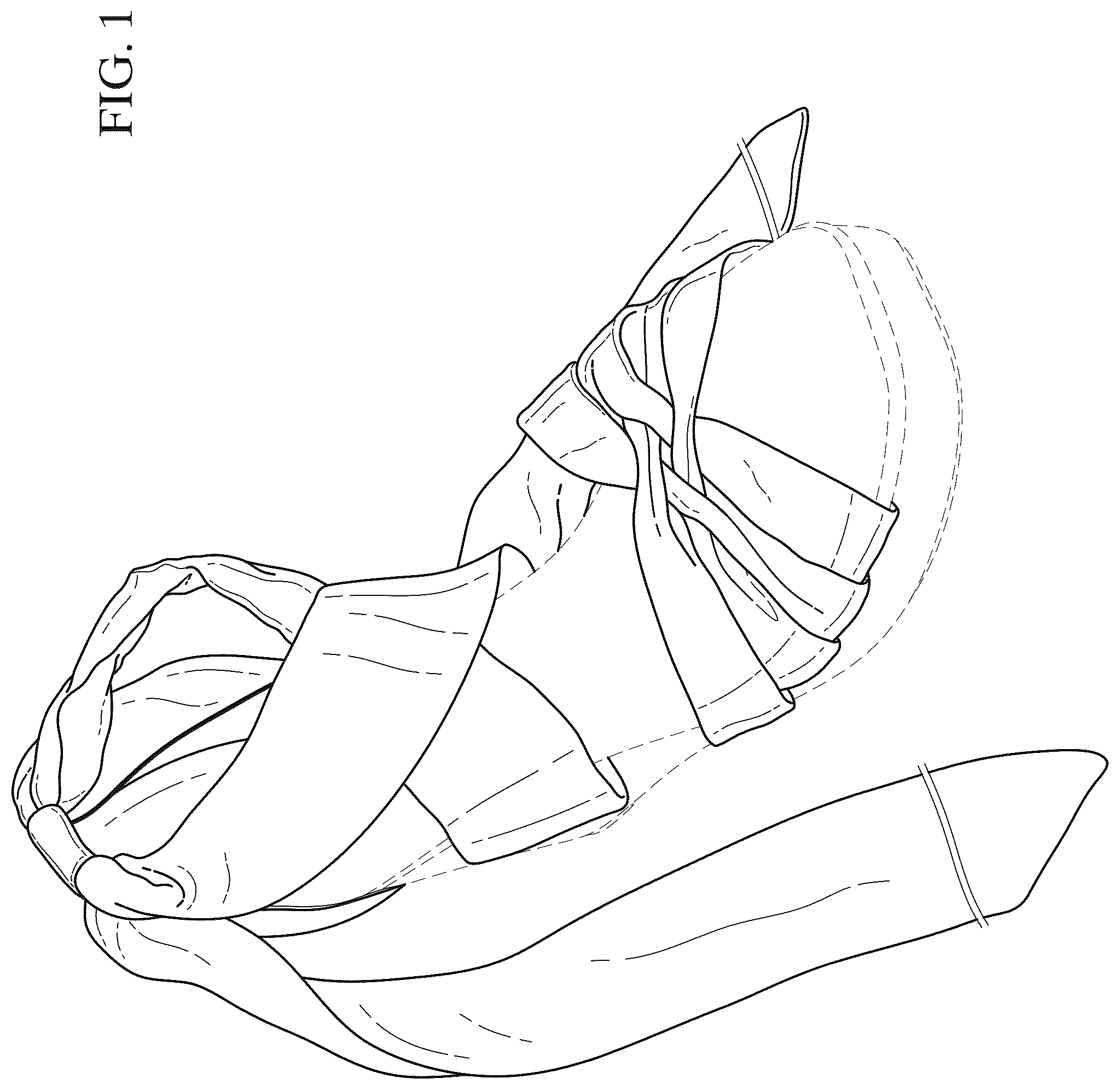 Patent USD1075239 Figure 1 – Sandal upper