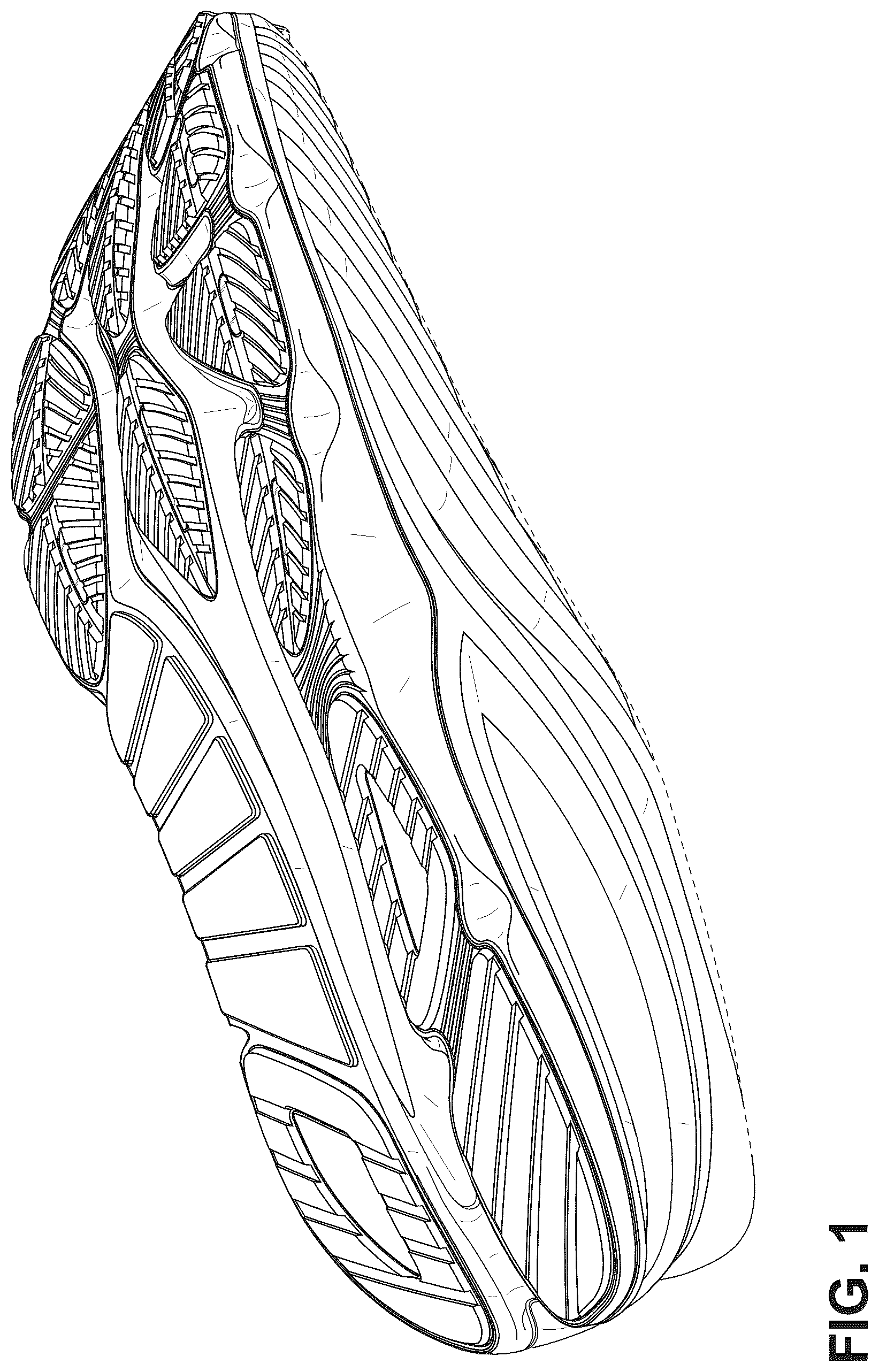Patent USD1075251 — Footwear sole — Figure 1