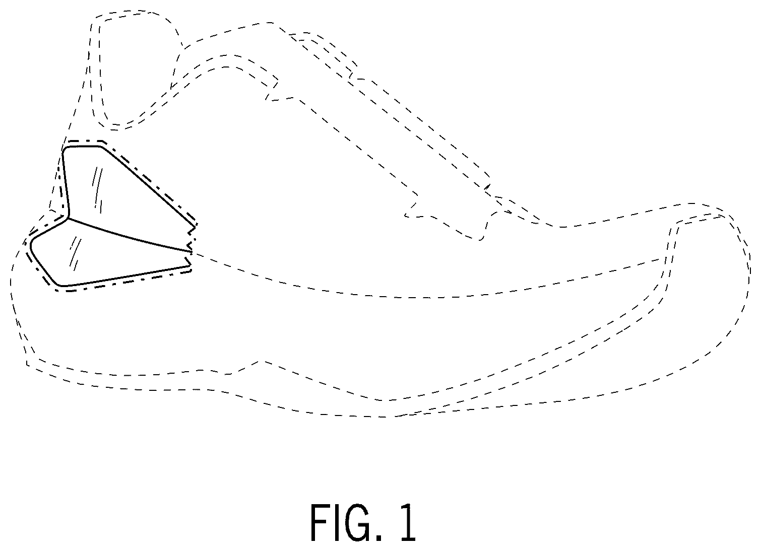 Patent USD1075265 Figure 1 – Footwear article