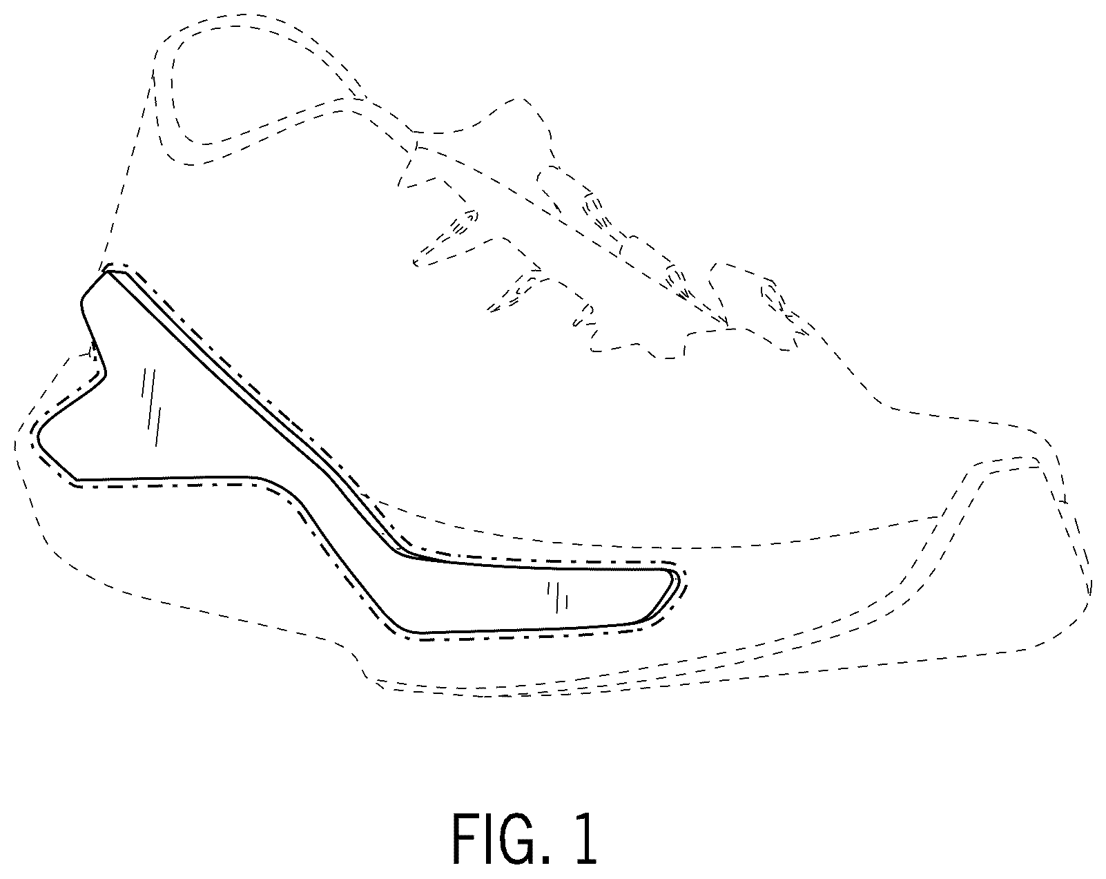Patent USD1075275 — Footwear article — Figure 1
