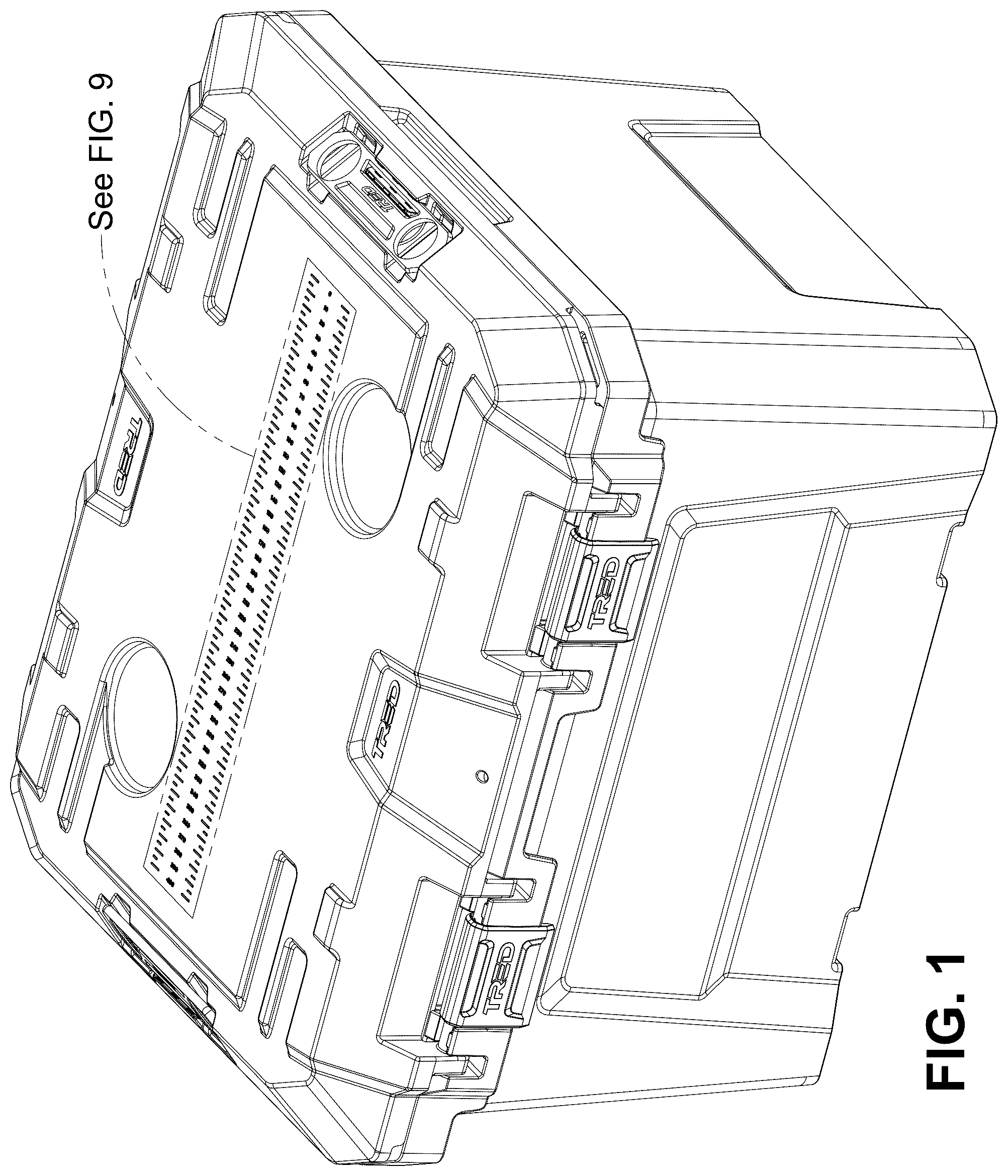 Patent USD1075296 — Storage box — Figure 1