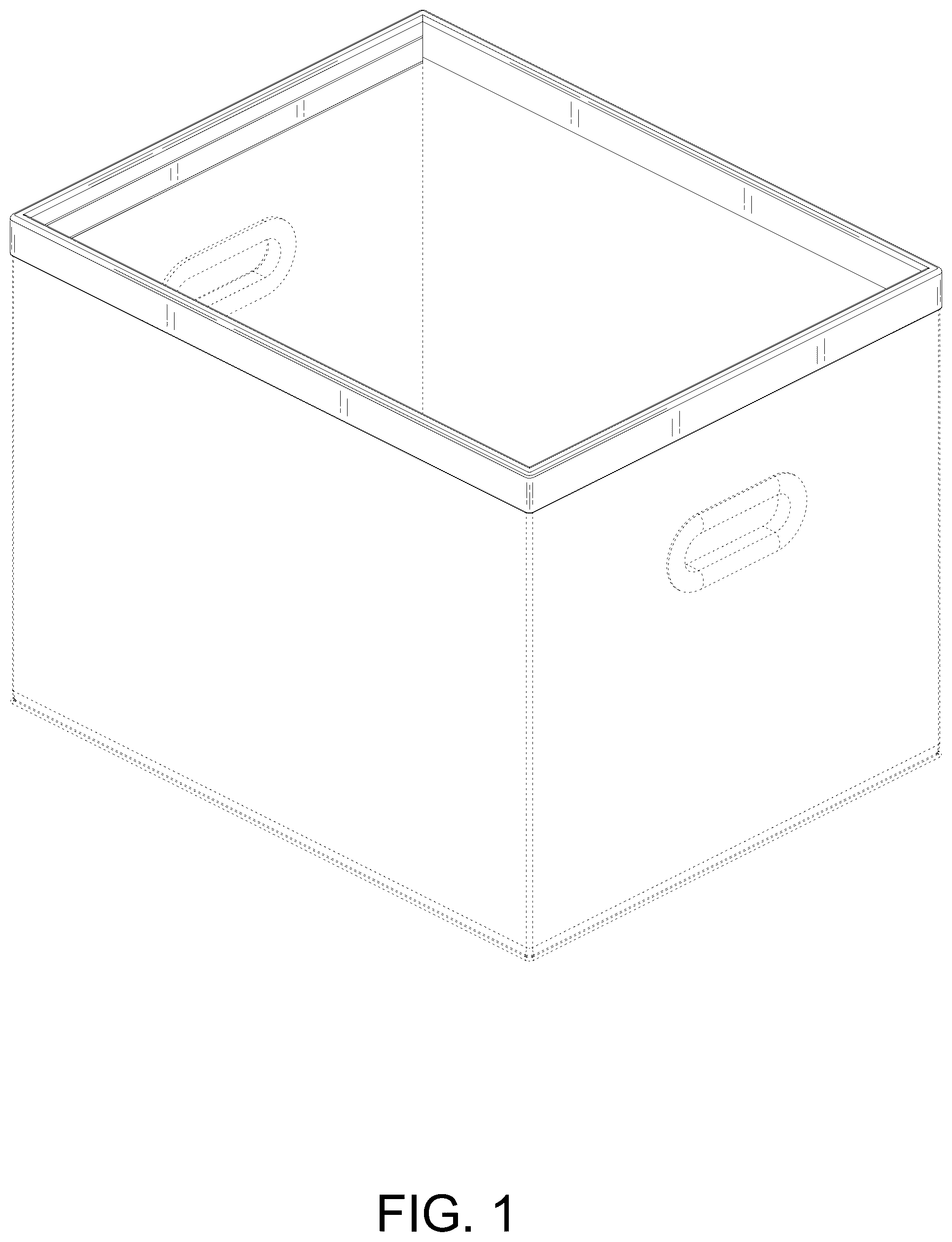 Patent USD1075305 Figure 1 – Storage box