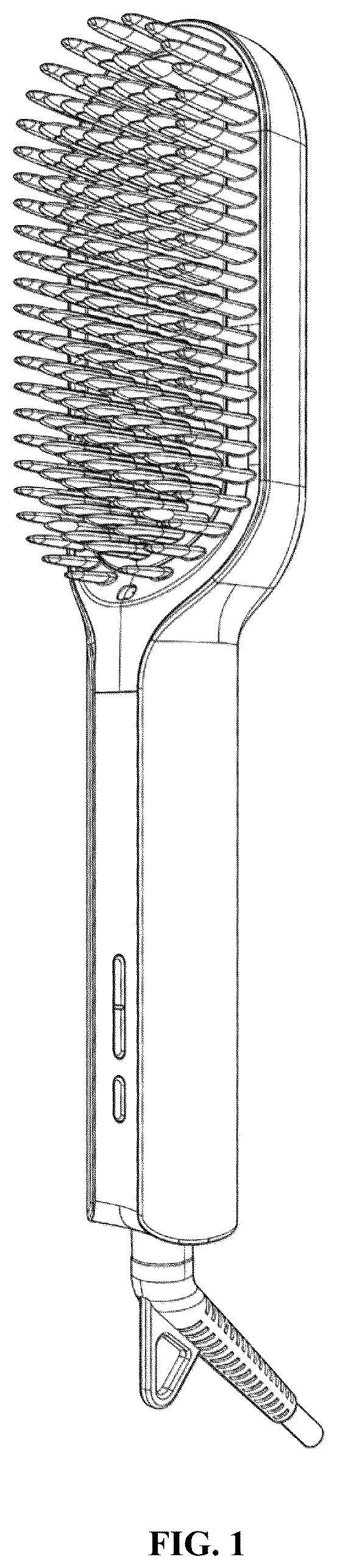 Patent USD1075308 Figure 1 – Negative ion straightener comb