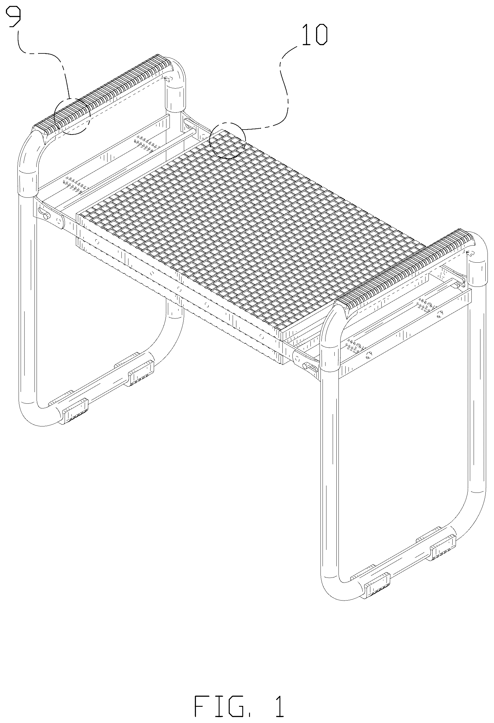 Patent USD1075320 — Folding chair — Figure 1