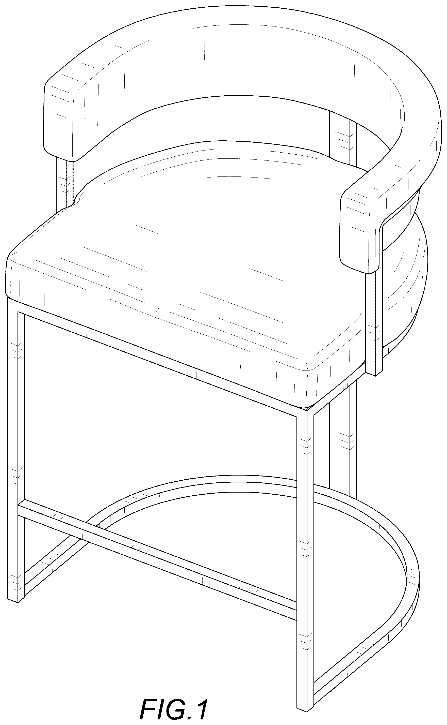 Patent USD1075333 — Bar stool — Figure 1