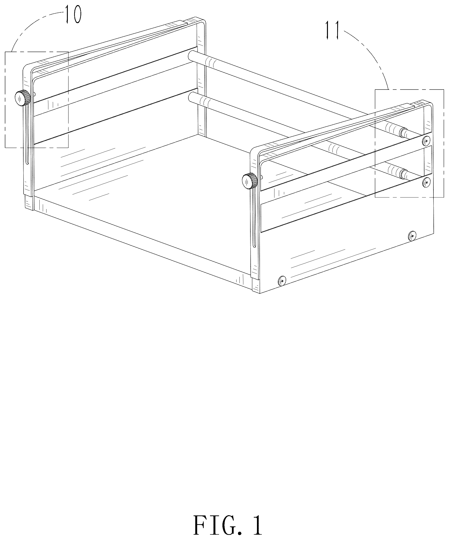 Patent USD1075344 — Under shelf basket — Figure 1