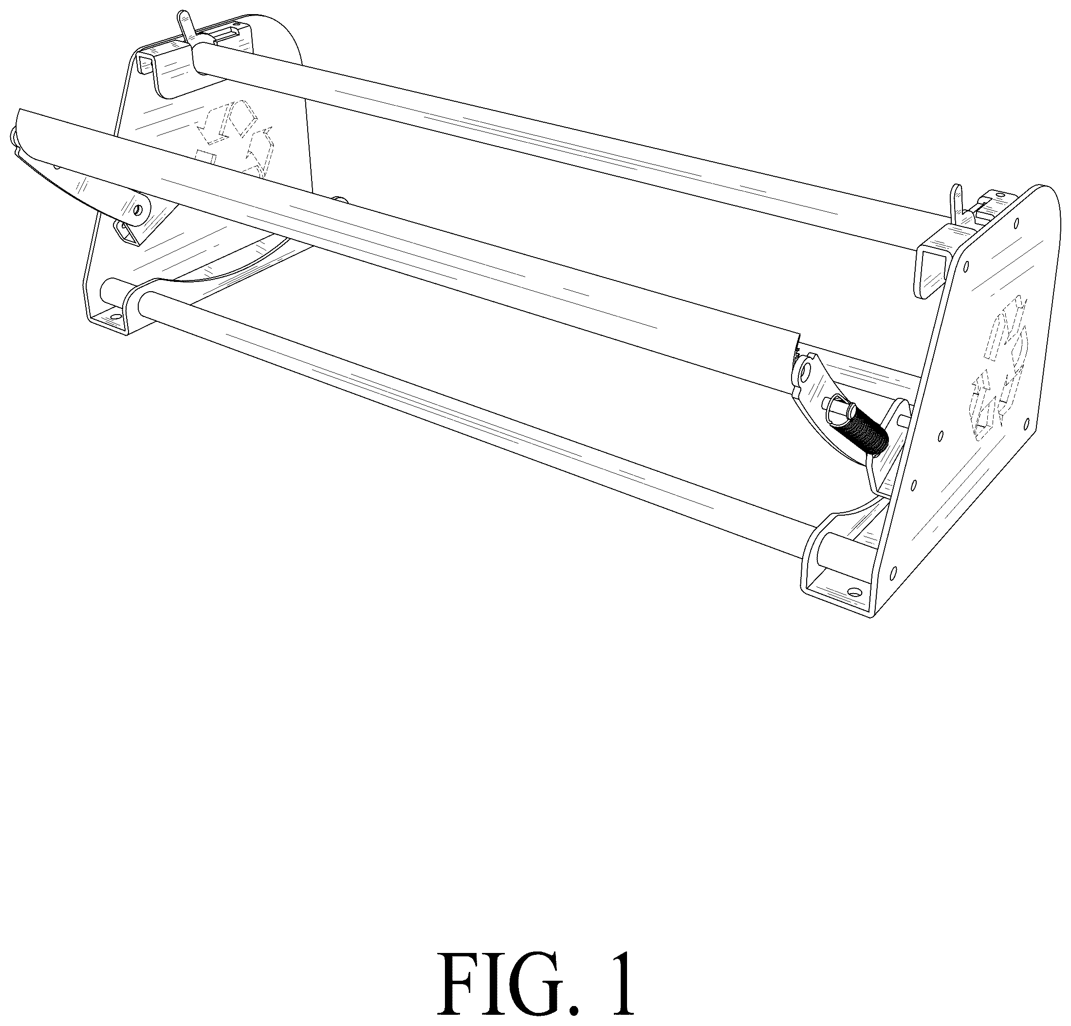 Patent USD1075346 Figure 1 – Paper roll dispenser