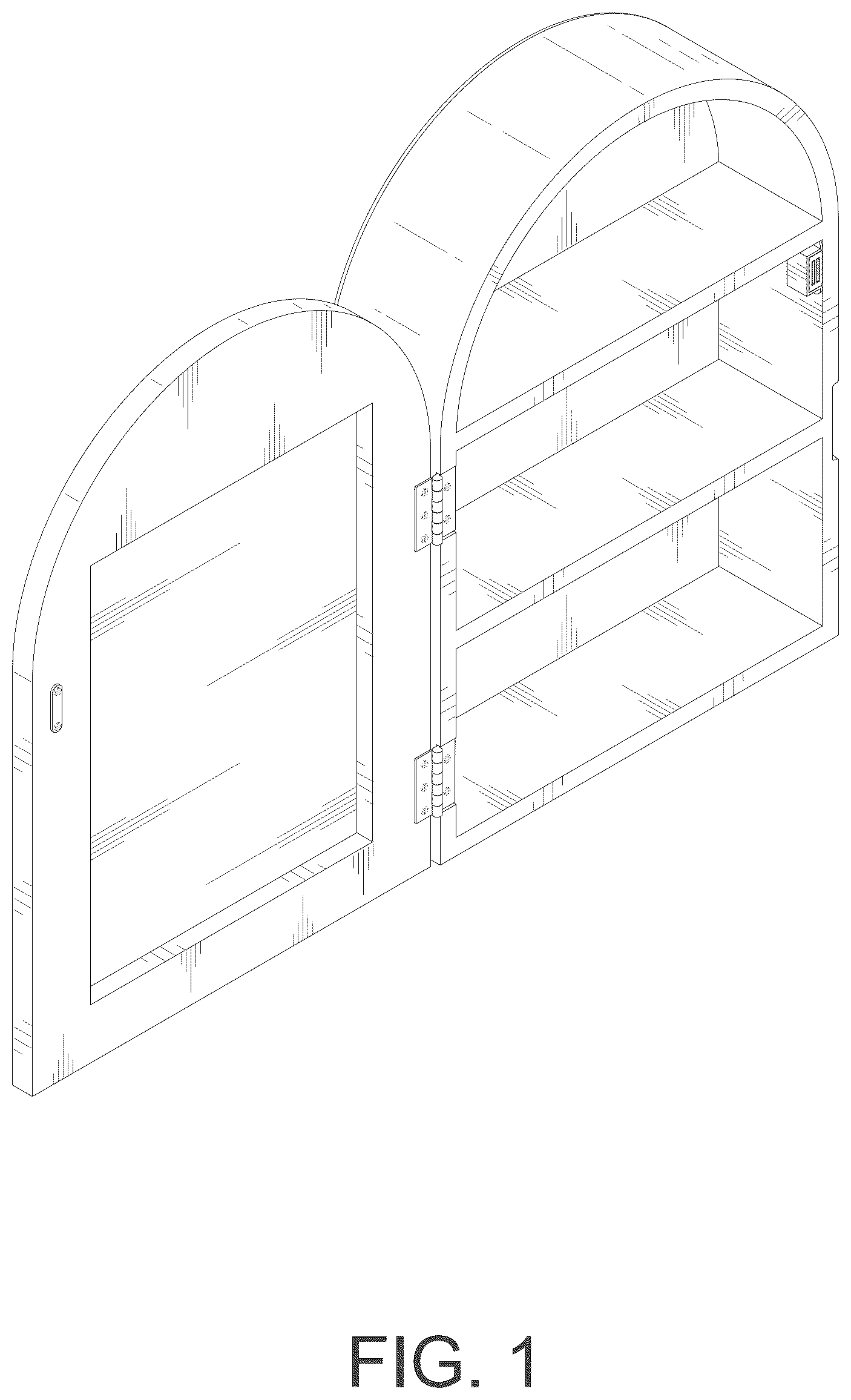 Patent USD1075352 — Mirror cabinet — Figure 1