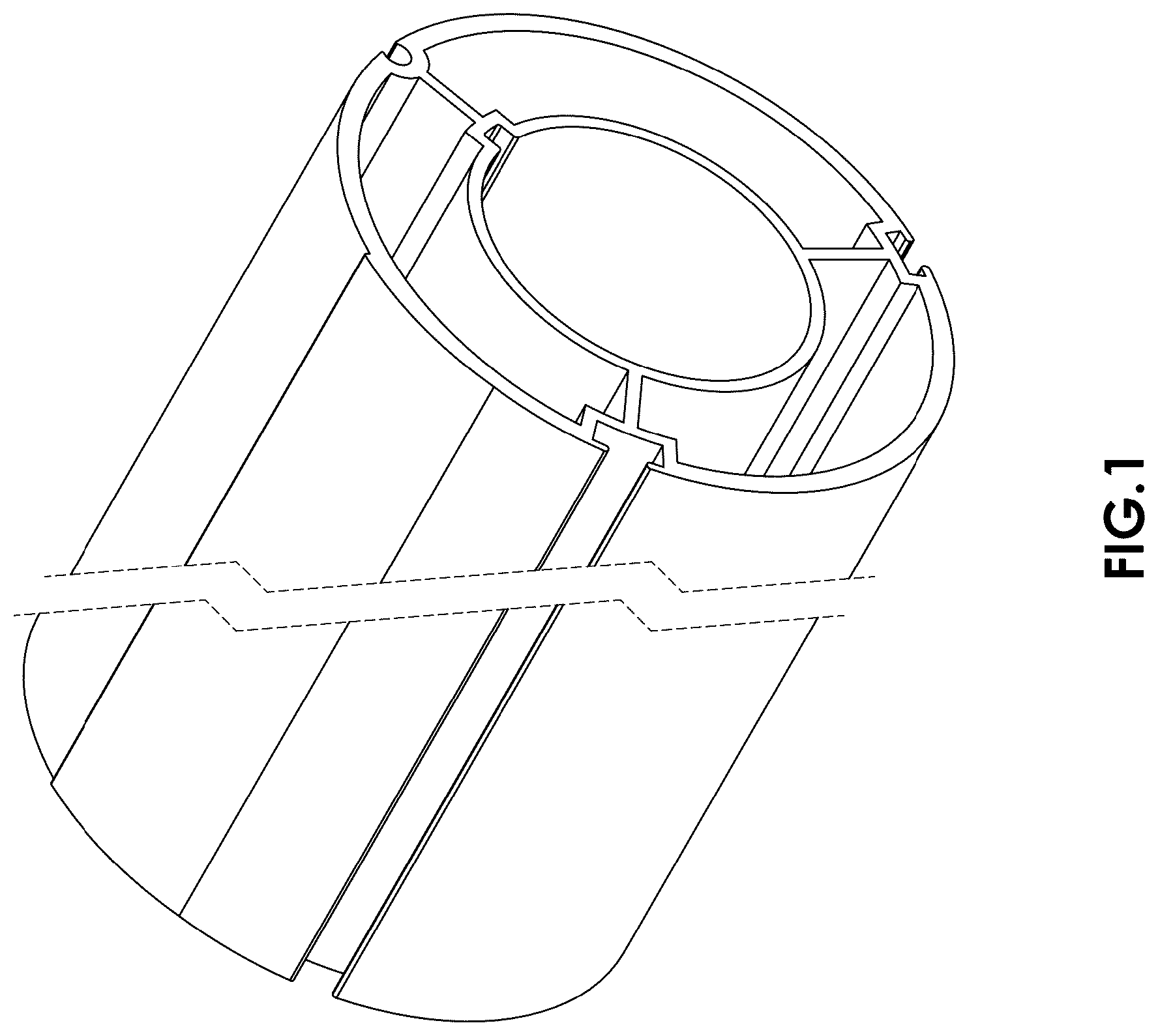 Patent USD1075356 — Roller blind tube — Figure 1