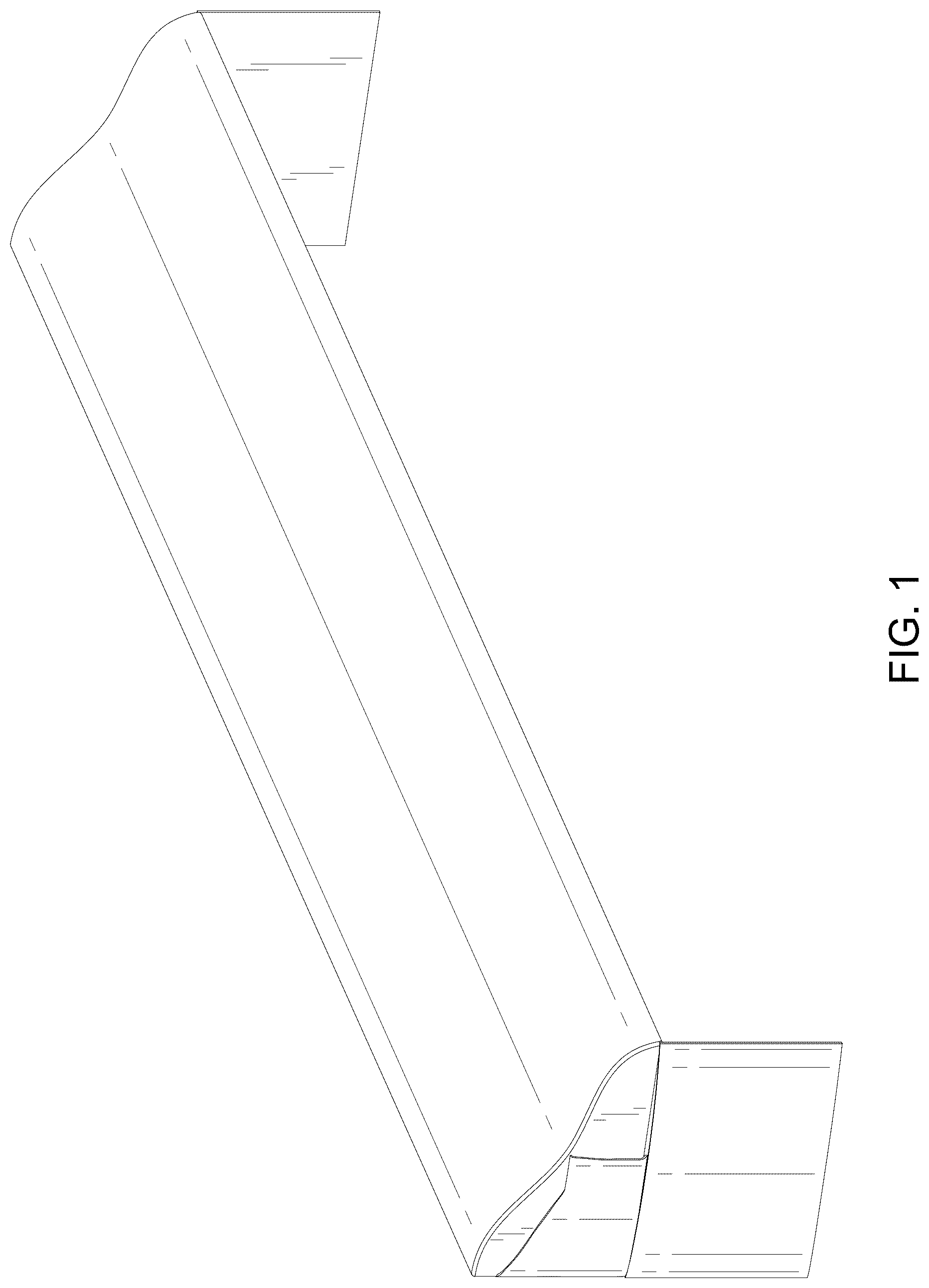 Patent USD1075365 — Long wedge pillow — Figure 1