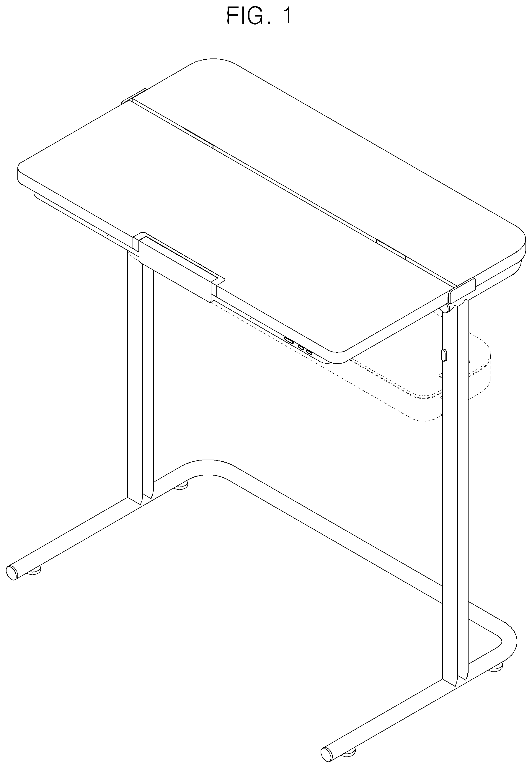 Patent USD1075367 — Combined table with display device — Figure 1