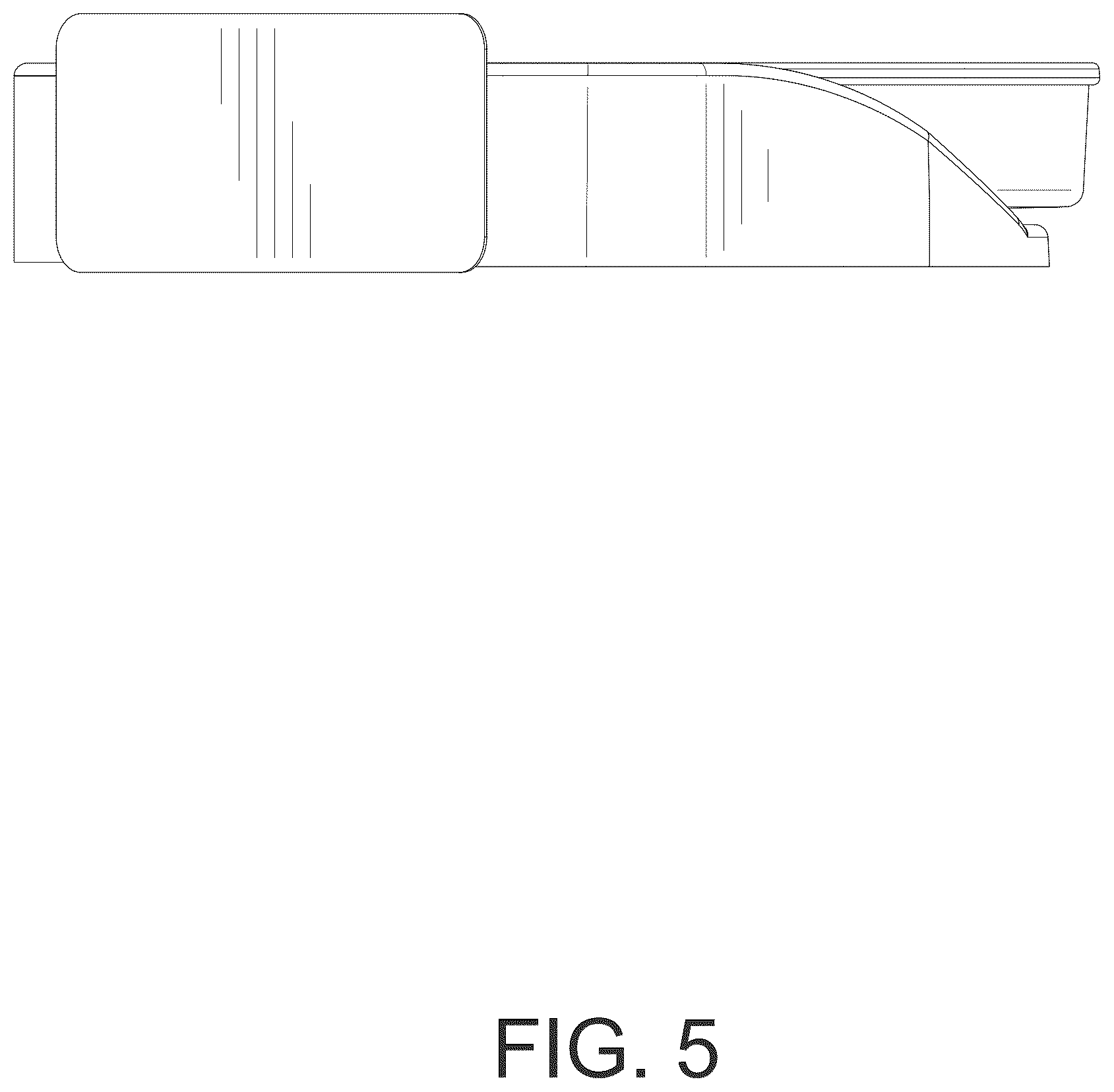 Patent USD1075376 Figure 5 – Corner shelf