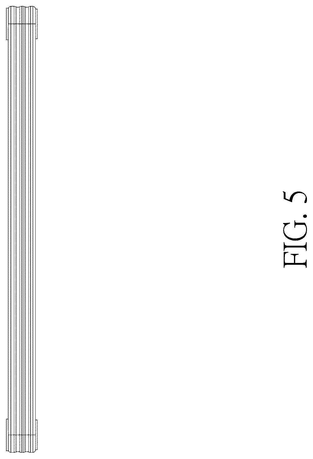 Patent USD1075380 Figure 5 – Partition plate for a storage rack