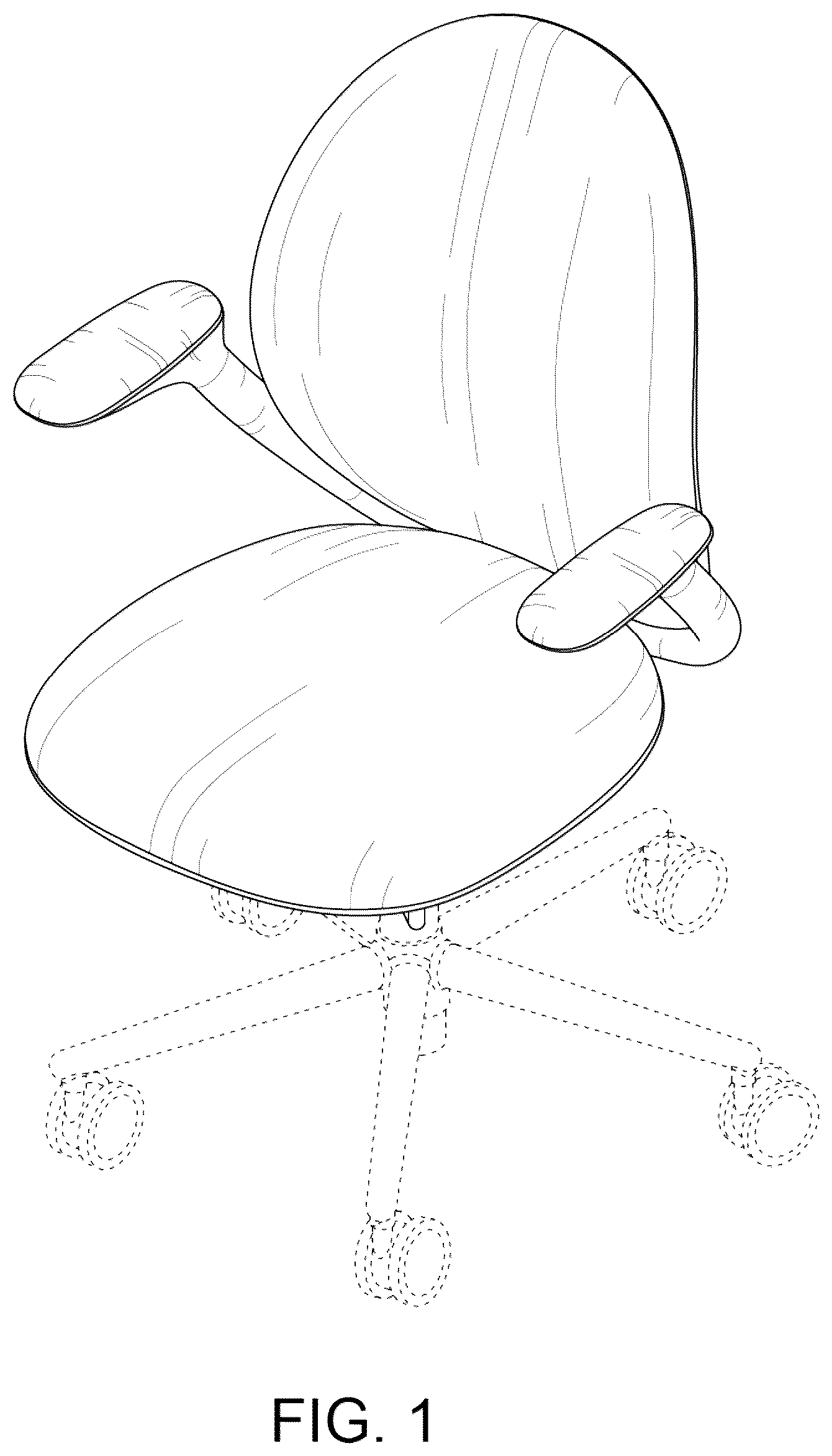 Patent USD1075383 Figure 1 – Task chair