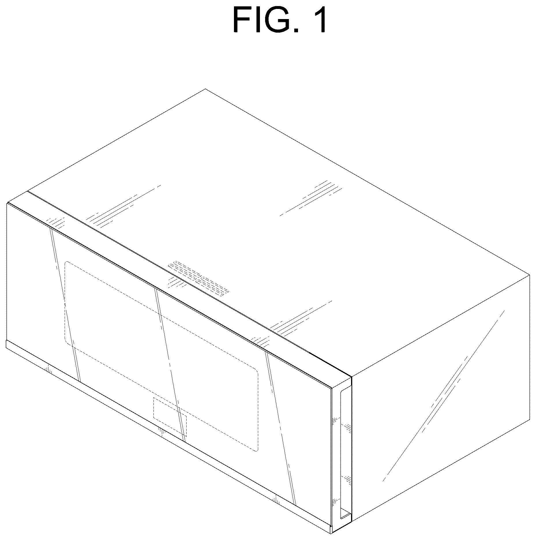 Patent USD1075394 — Microwave oven with hood — Figure 1