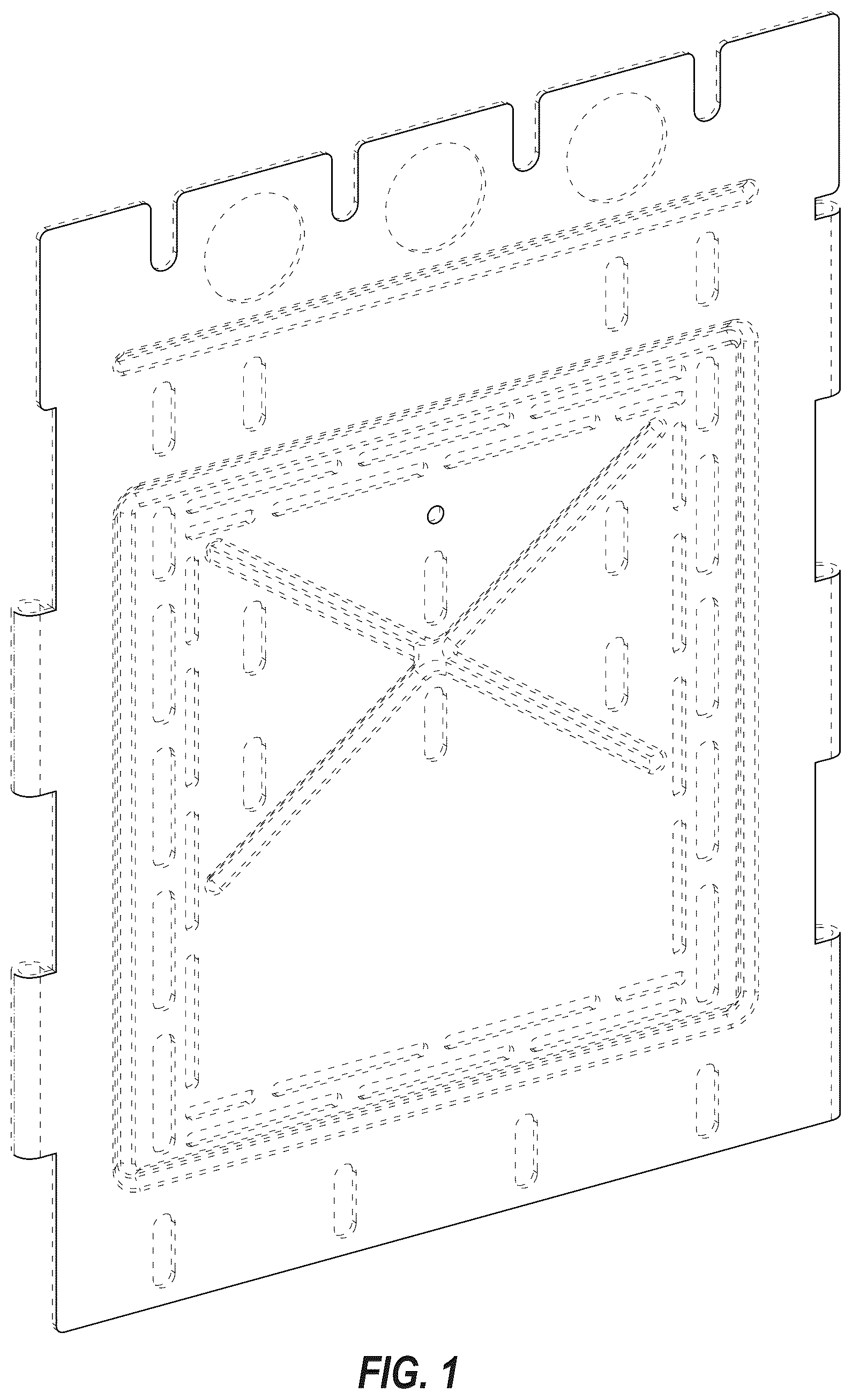Patent USD1075405 — Combustion container panel — Figure 1