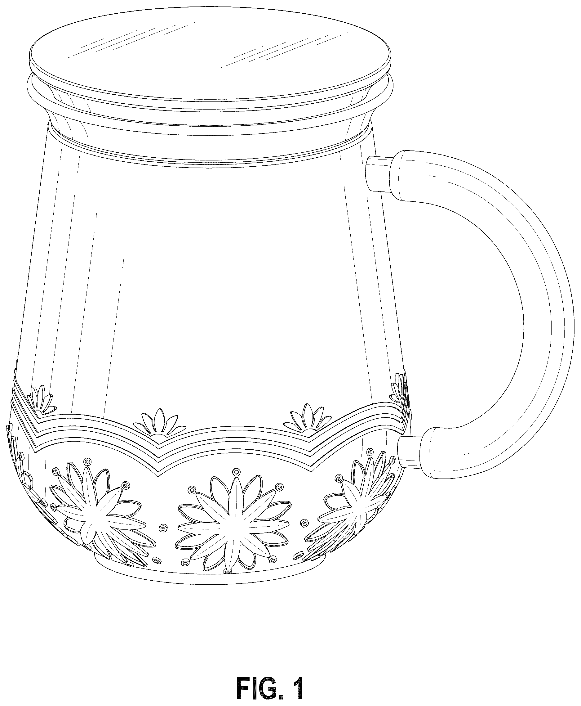 Patent USD1075419 Figure 1 – Cup