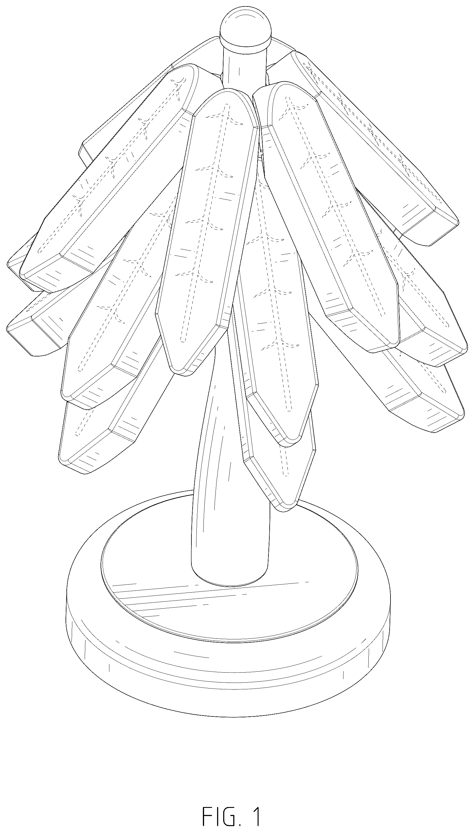 Patent USD1075421 — Combined set of table mats and stand — Figure 1