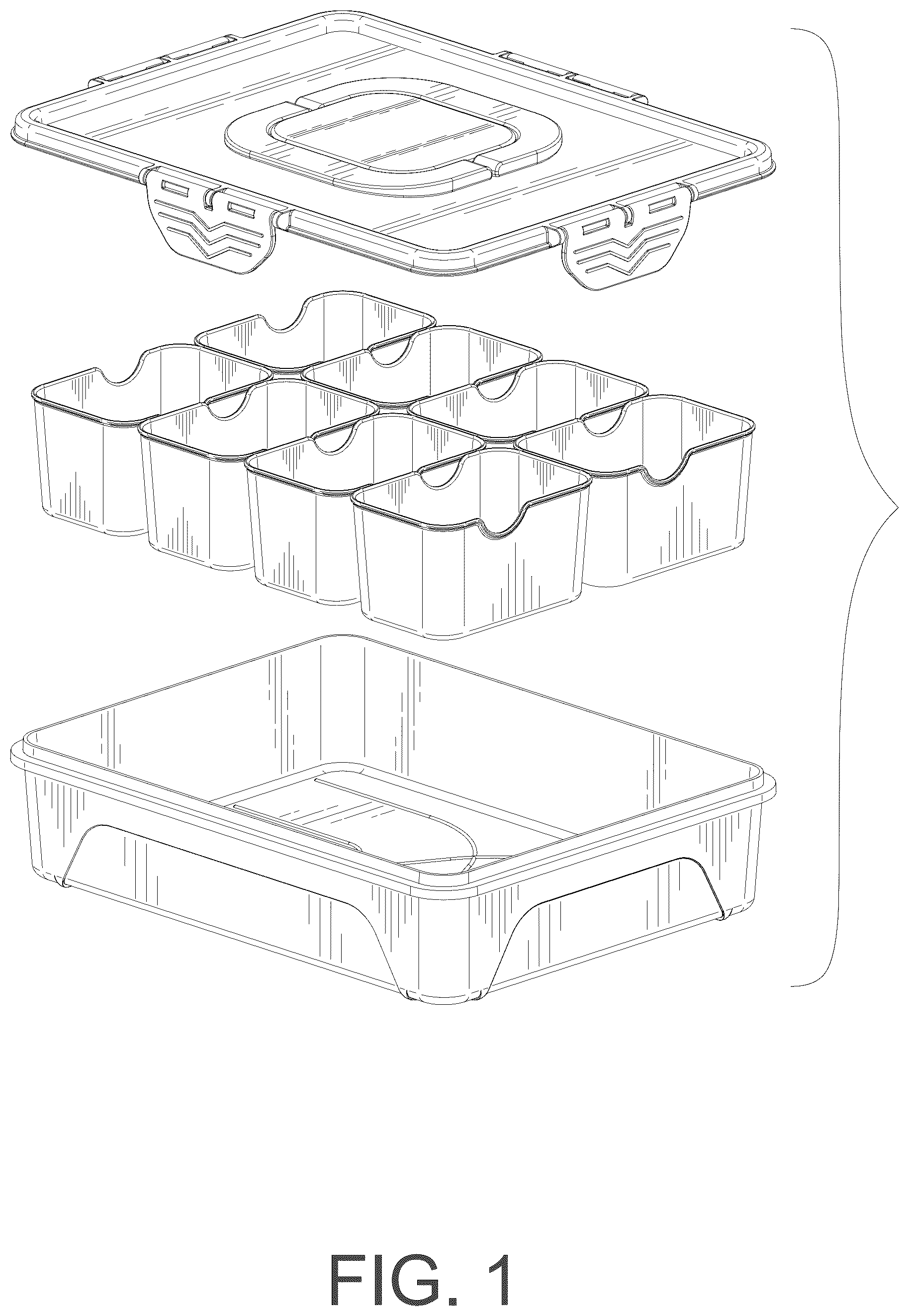 Patent USD1075430 — Snack box — Figure 1