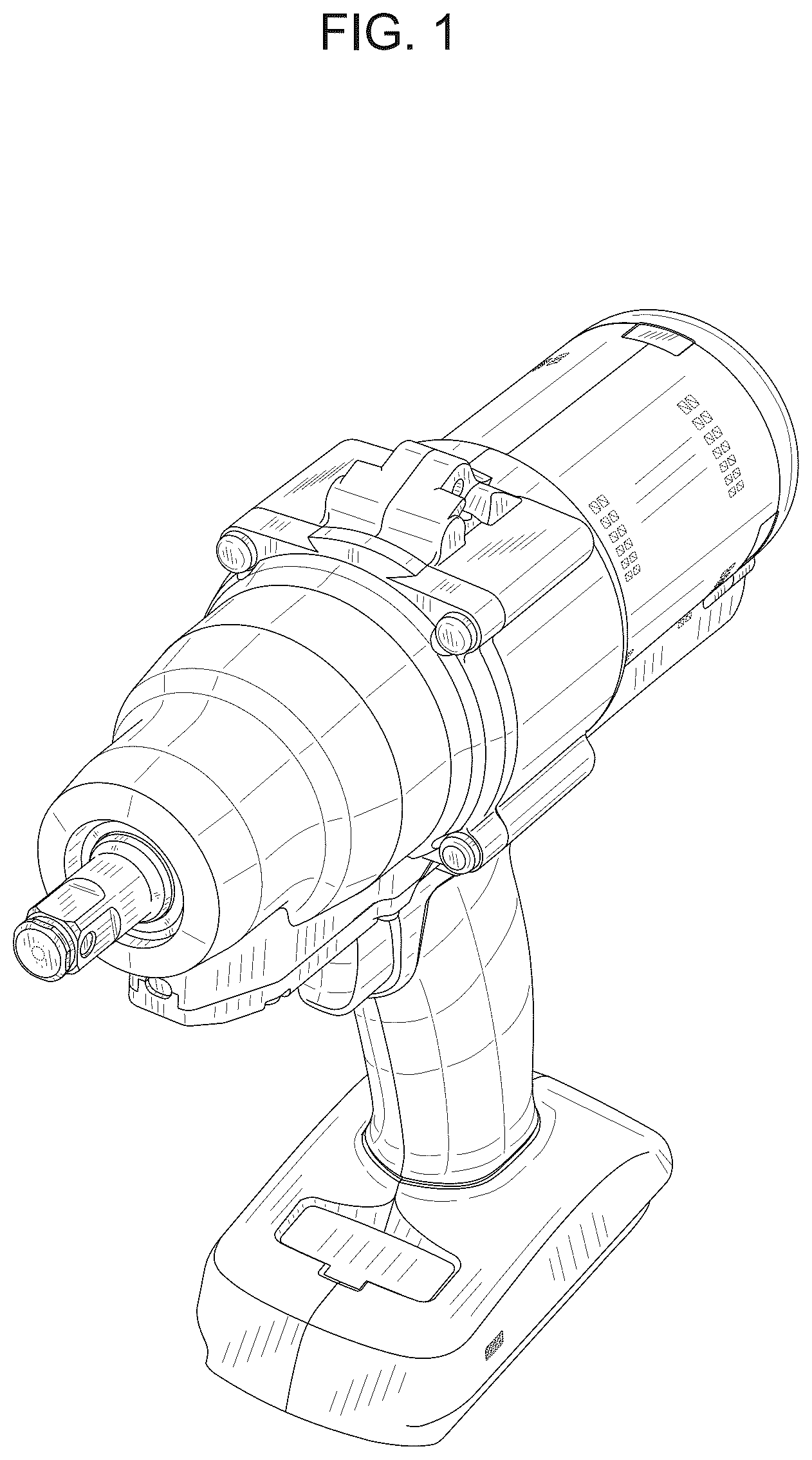 Patent USD1075454 Figure 1 – Electric impact wrench