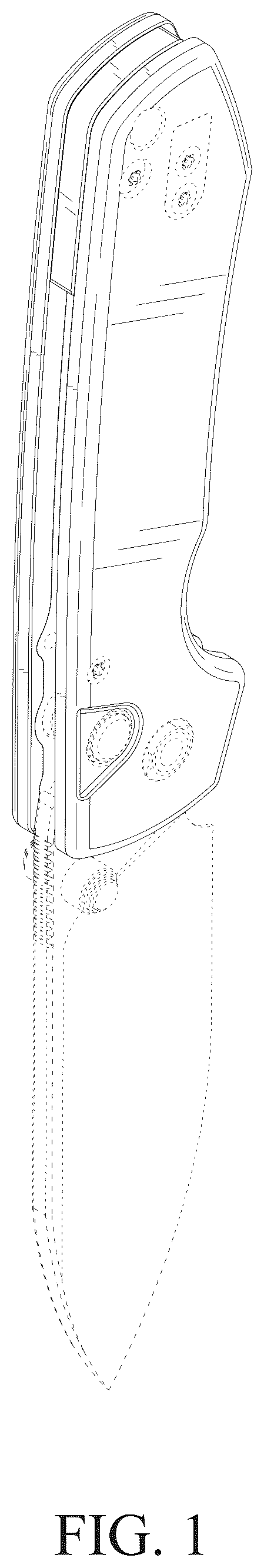 Patent USD1075460 Figure 1 – Knife handle