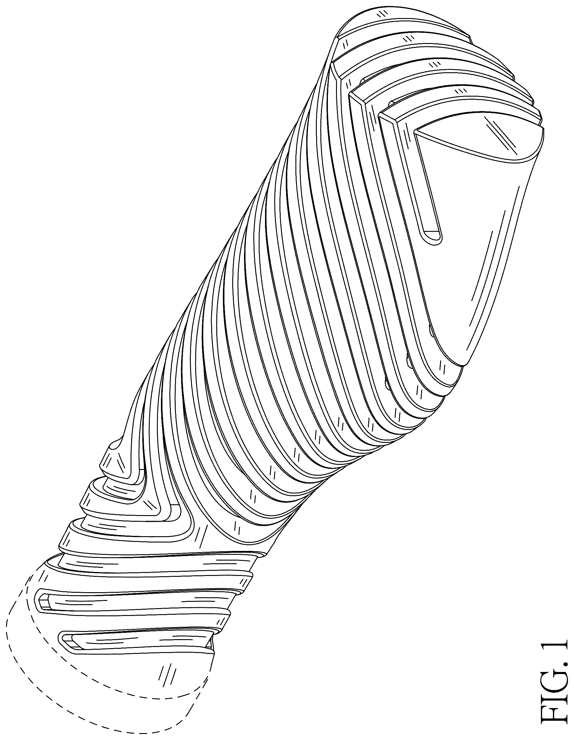 Patent USD1075461 — Bicycle grip — Figure 1