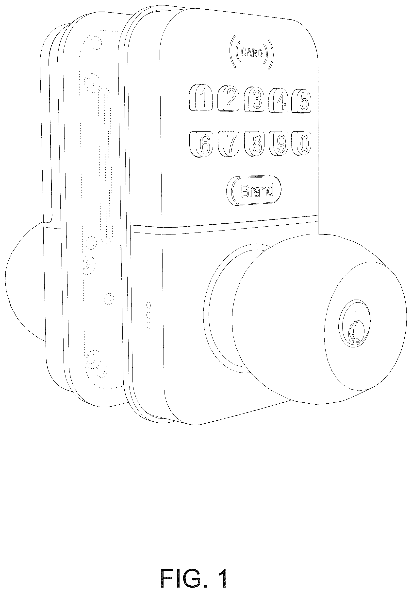 Patent USD1075473 Figure 1 – Smart lock