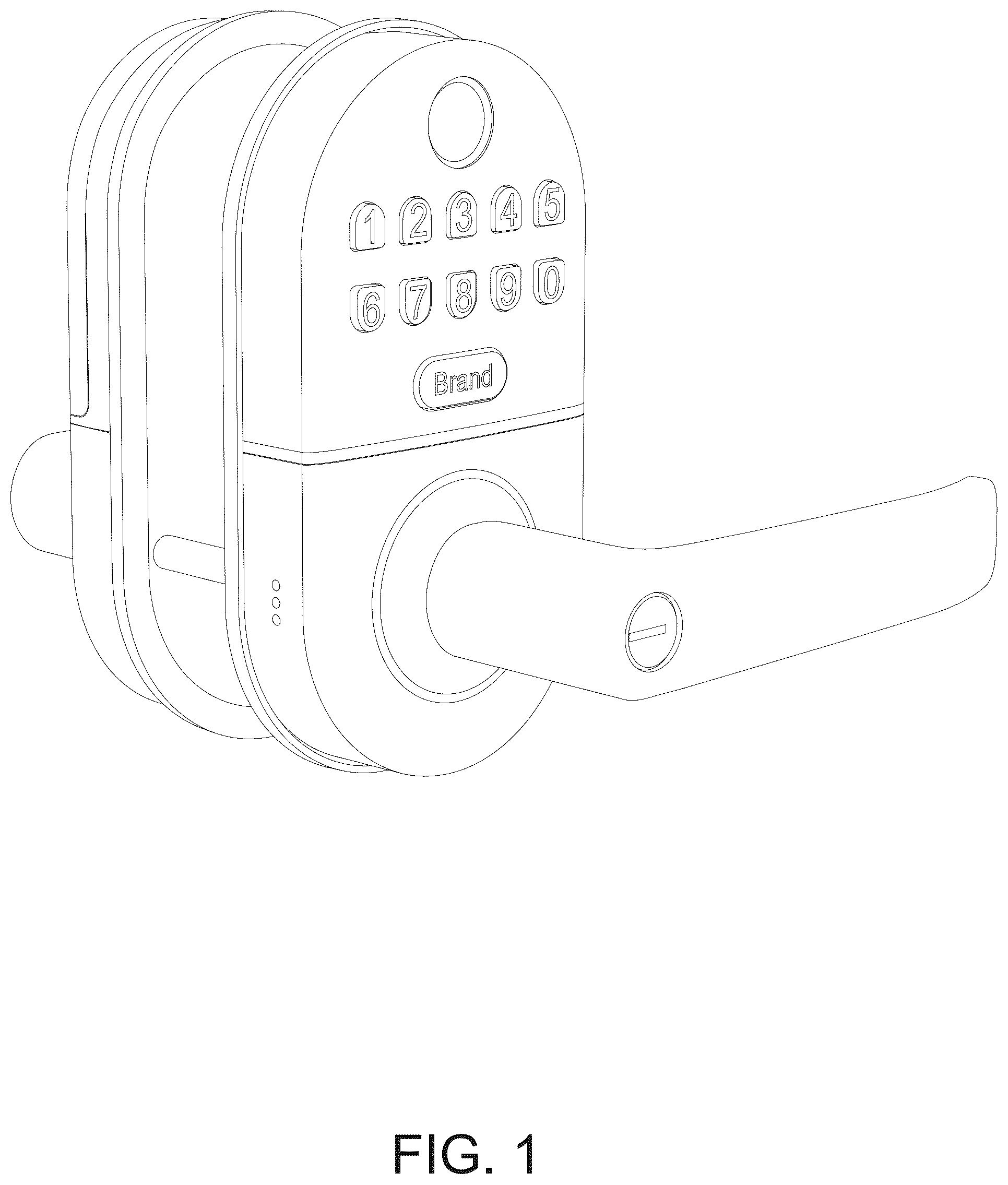Patent USD1075475 — Smart lock — Figure 1