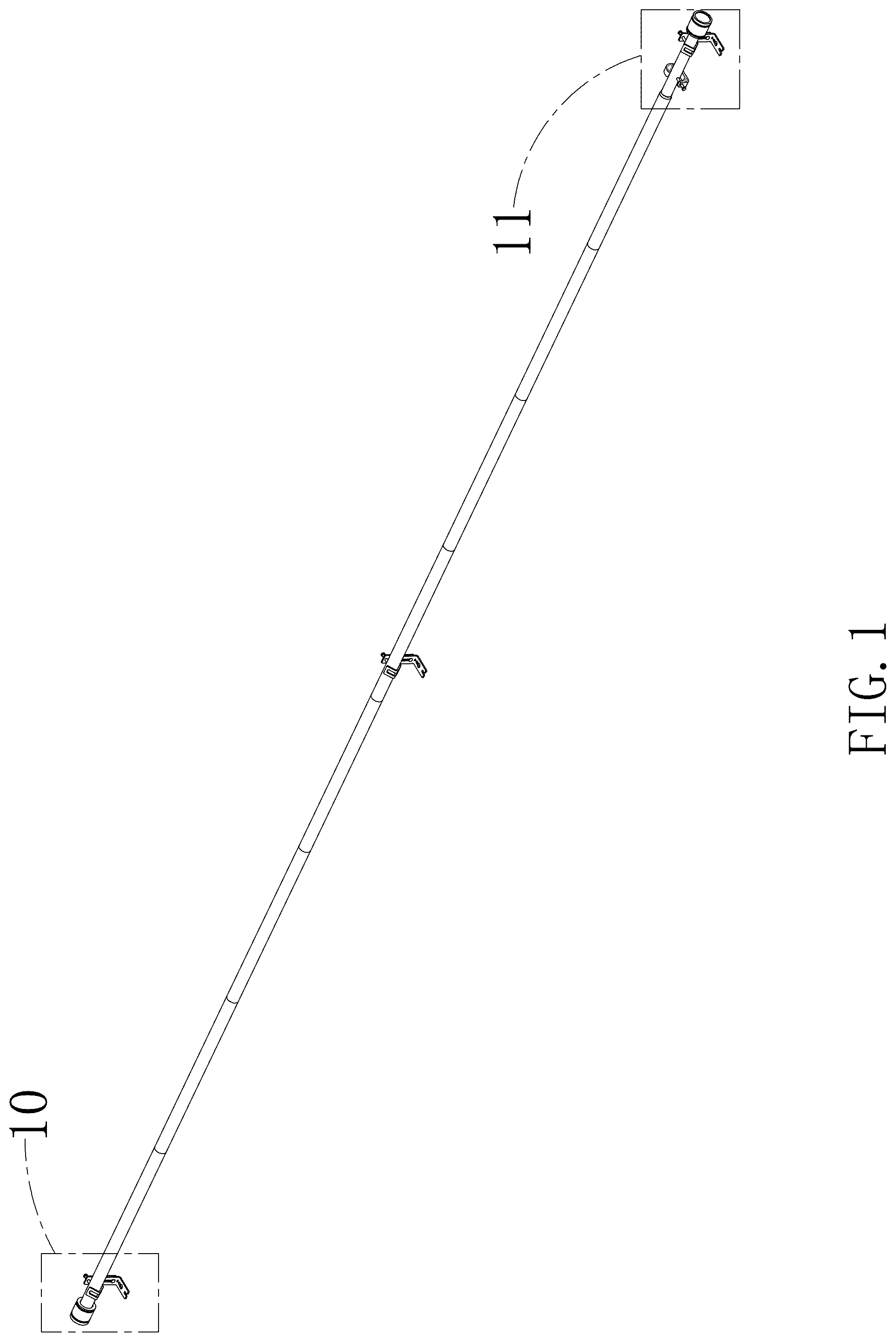 Patent USD1075490 — Curtain rod — Figure 1