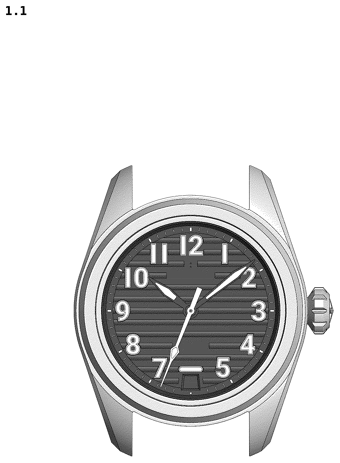 Patent USD1075523 — Watch — Figure 1