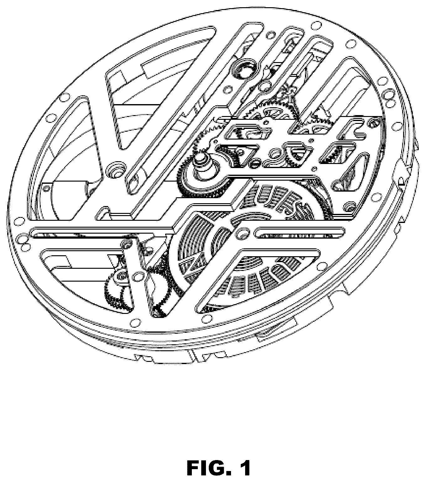 Patent USD1075544 — Combination watch face with movement — Figure 1