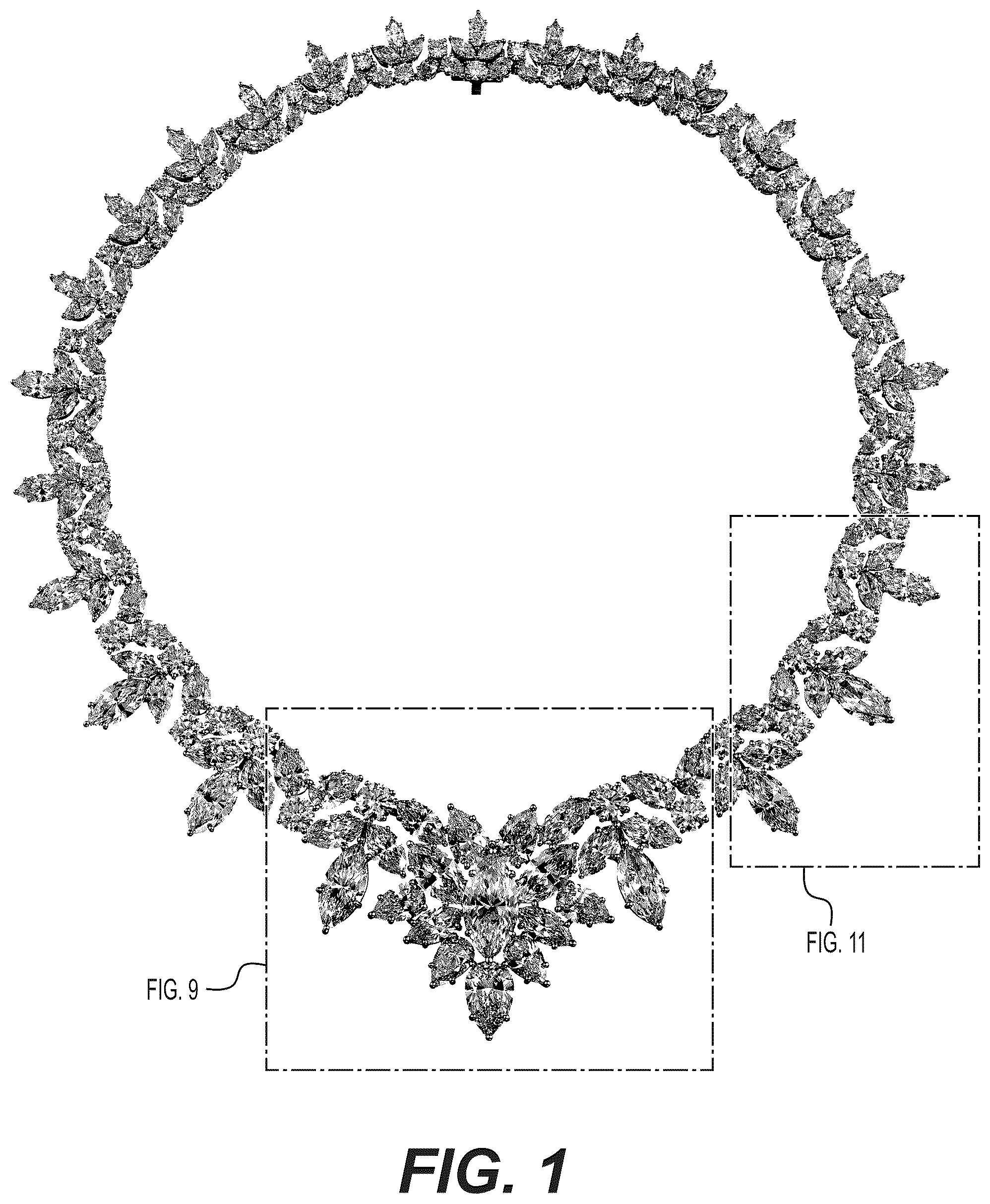 Patent USD1075549 — Necklace — Figure 1
