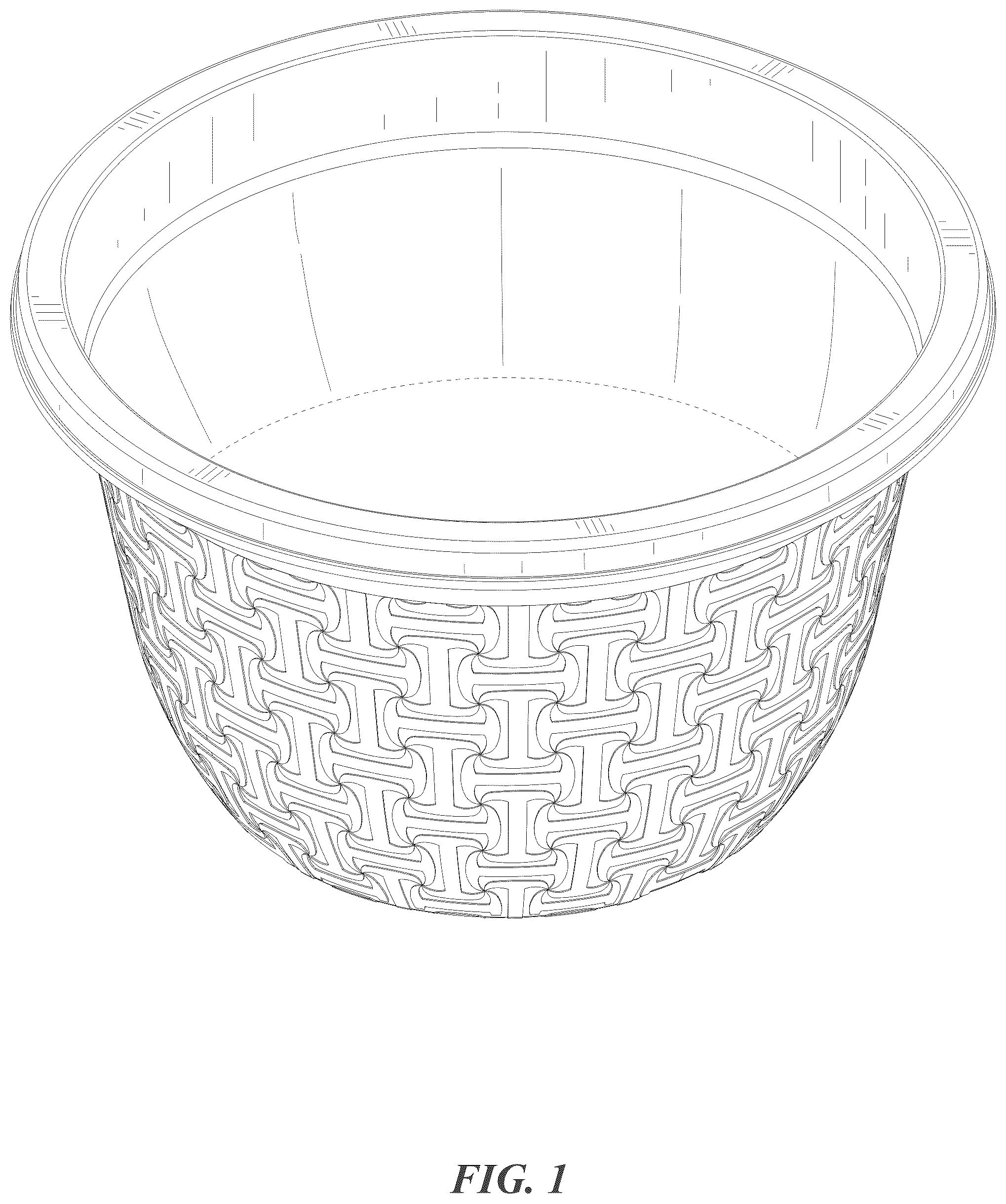 Patent USD1075557 — Flower pot — Figure 1