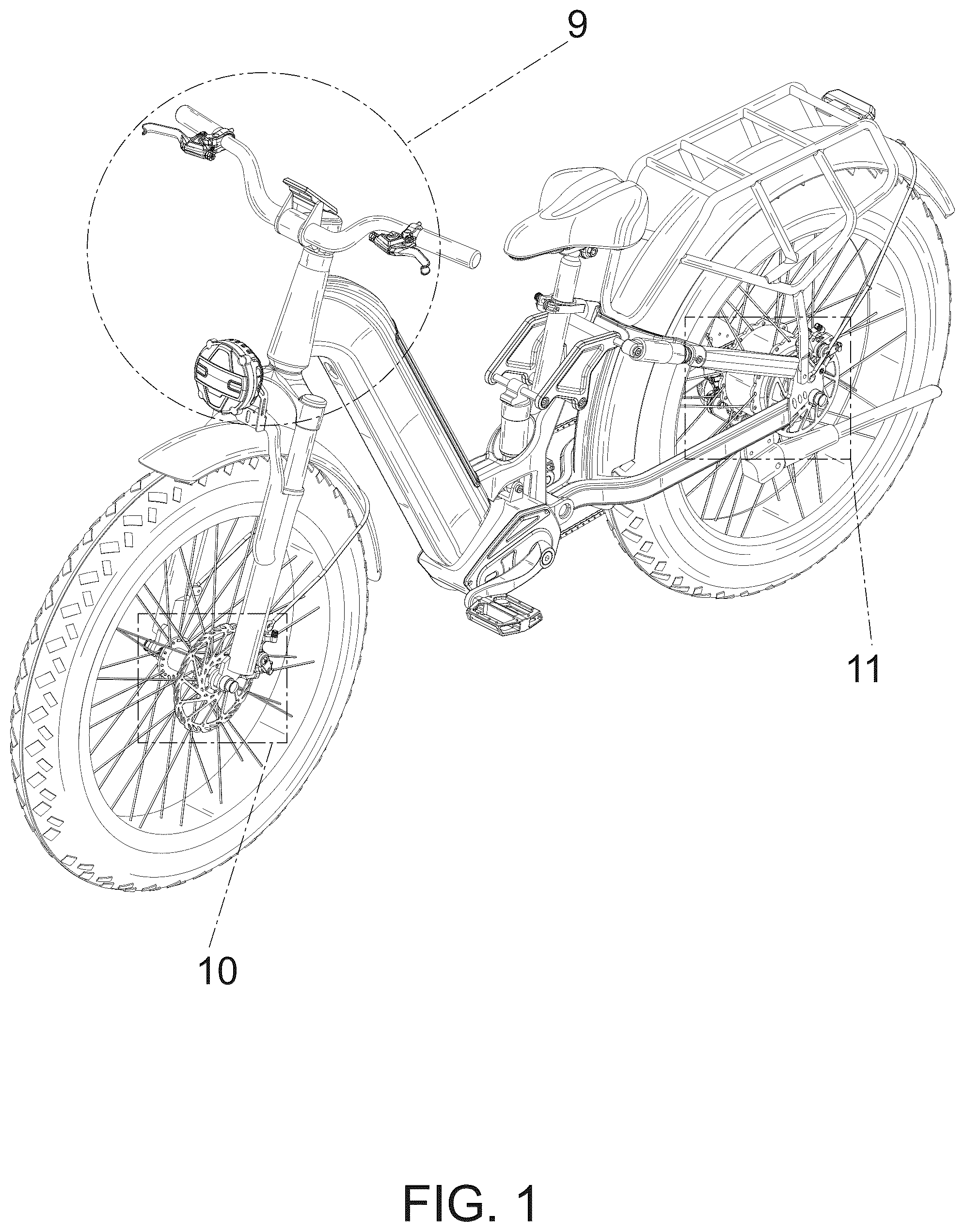 Patent USD1075581 — Electric bicycle — Figure 1