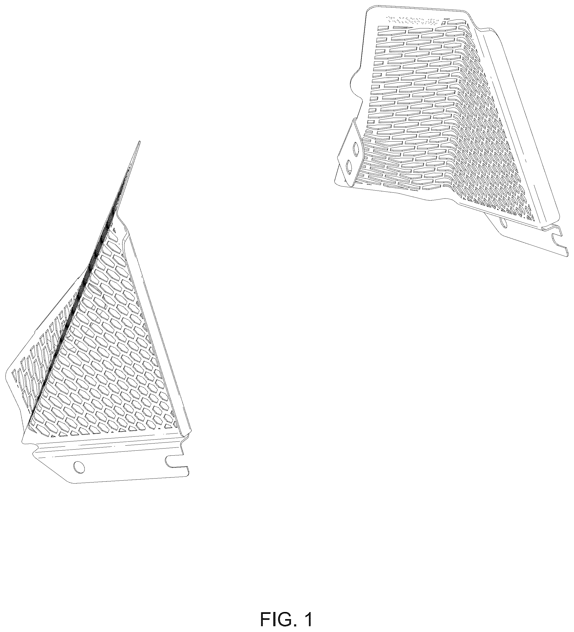 Patent USD1075584 — Pair of motorcycle water tank protective covers — Figure 1