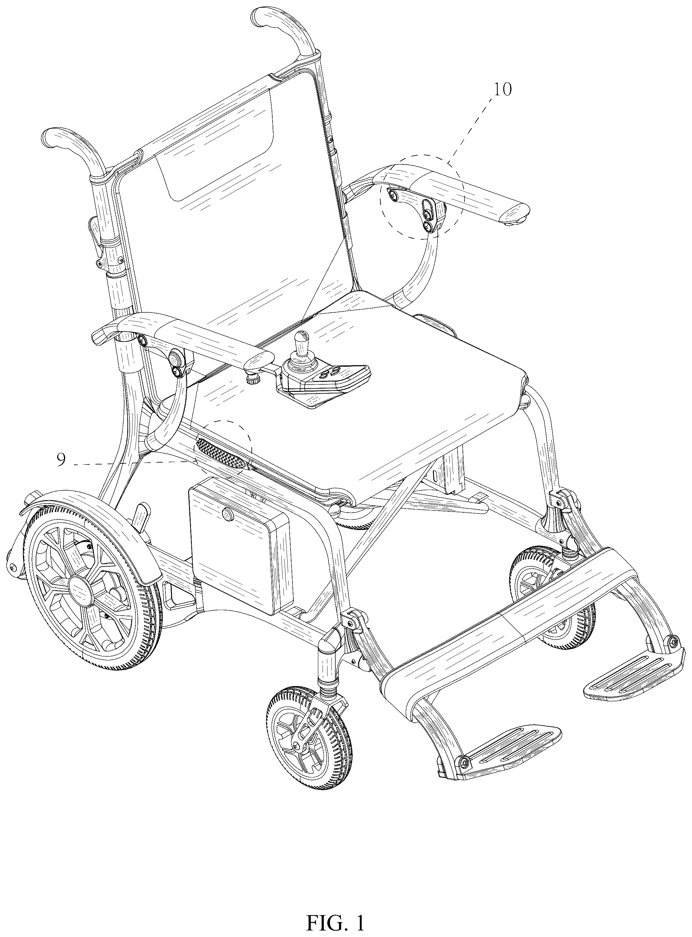 Patent USD1075585 — Electric wheelchair — Figure 1