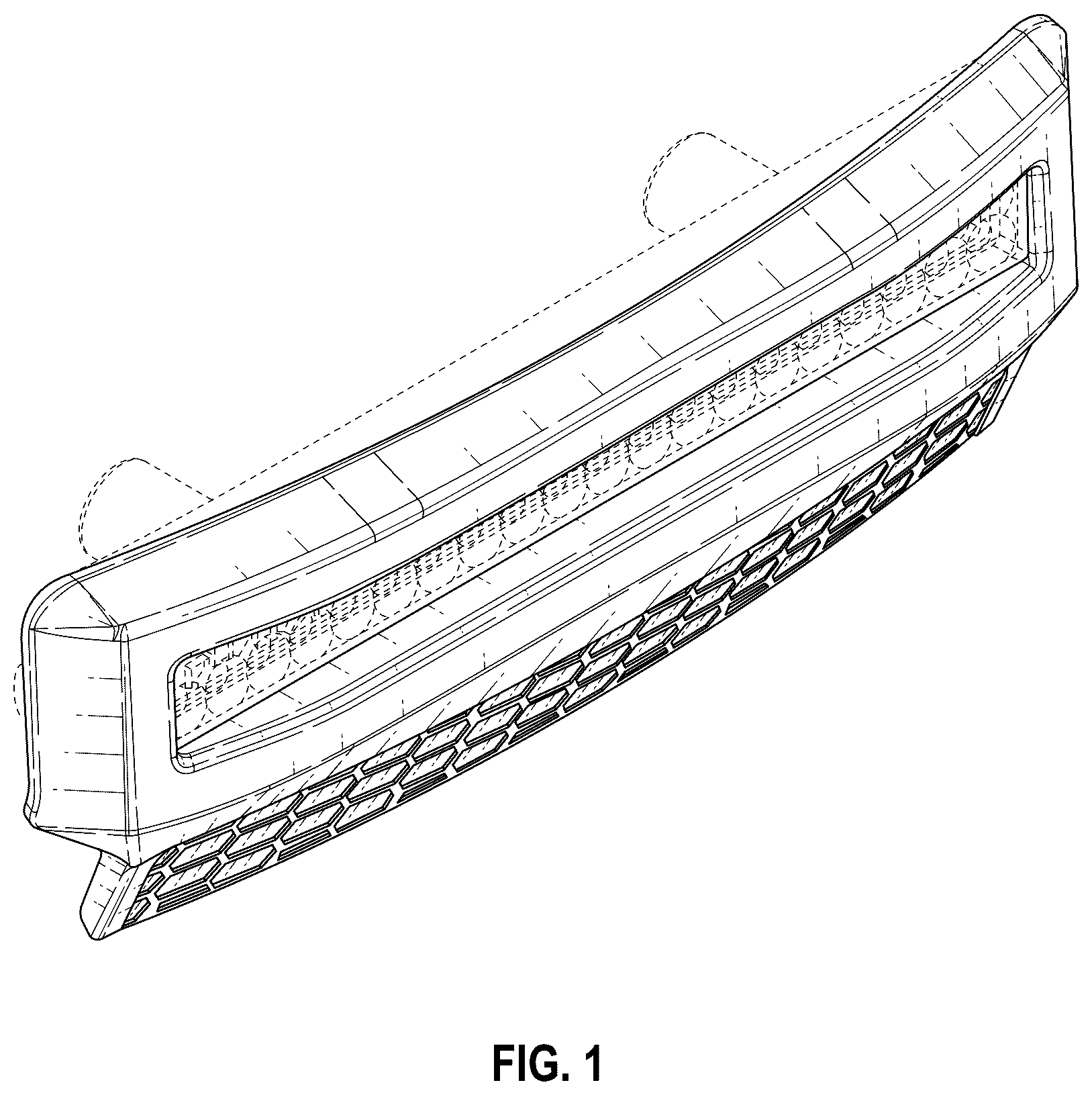 Patent USD1075586 — Model vehicle lighted bumper assembly — Figure 1