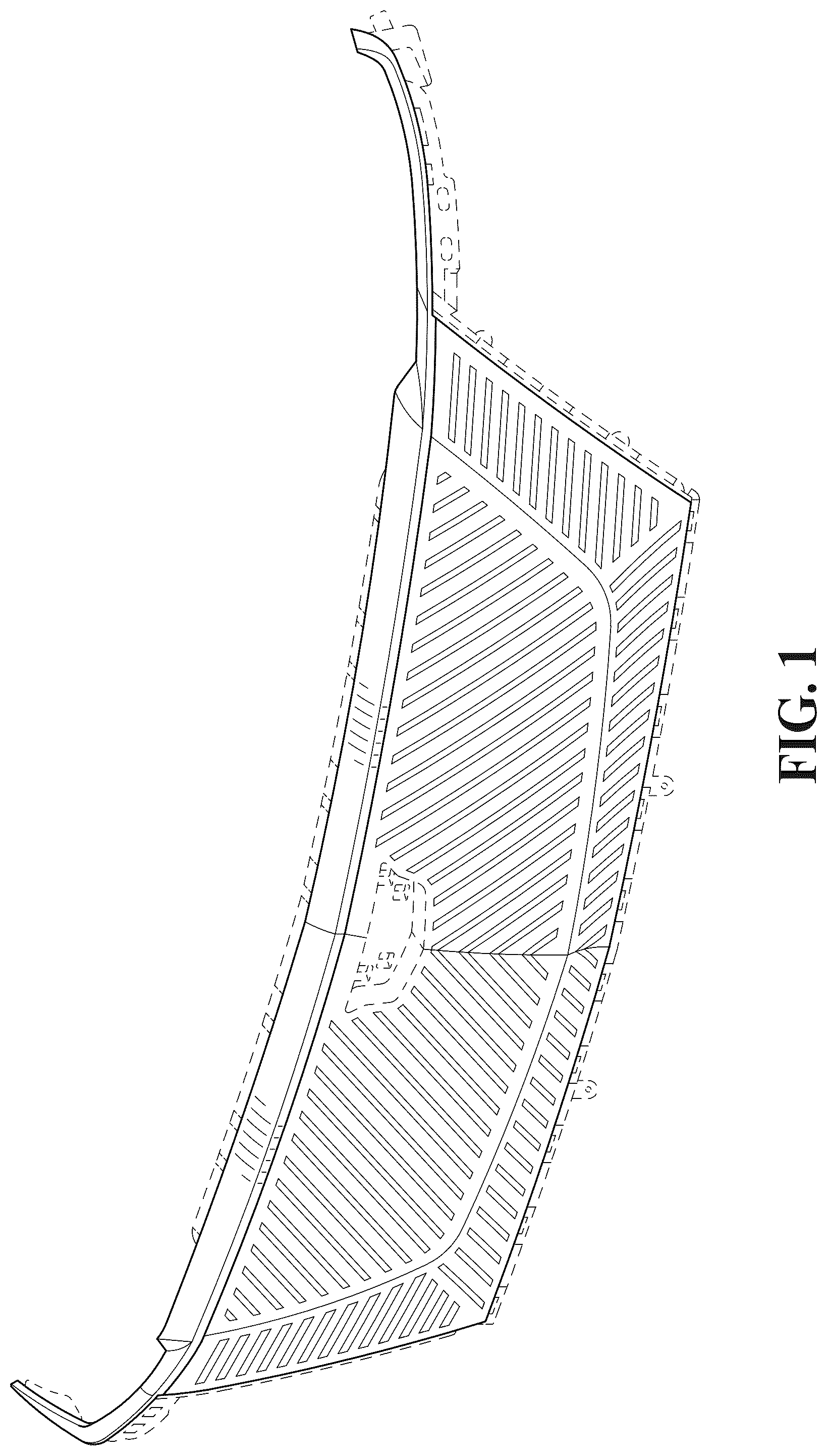 Patent USD1075587 — Vehicle upper grille — Figure 1