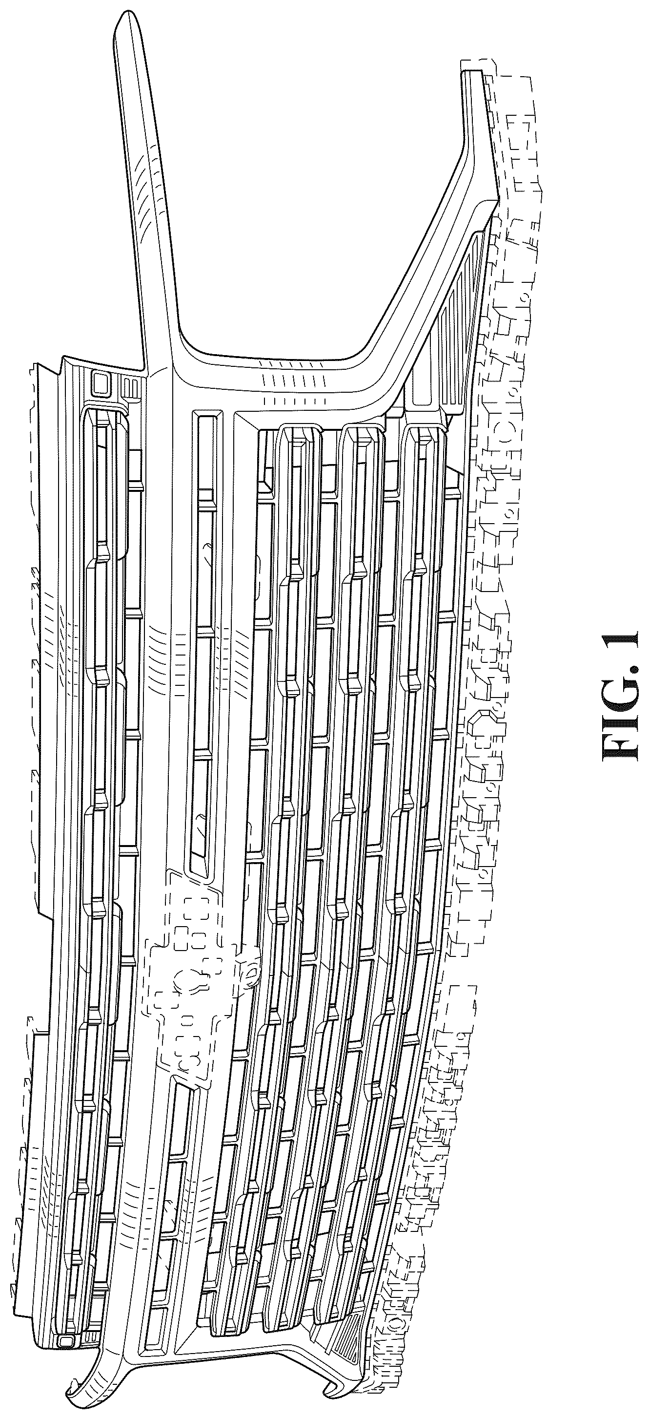 Patent USD1075589 — Vehicle grille — Figure 1